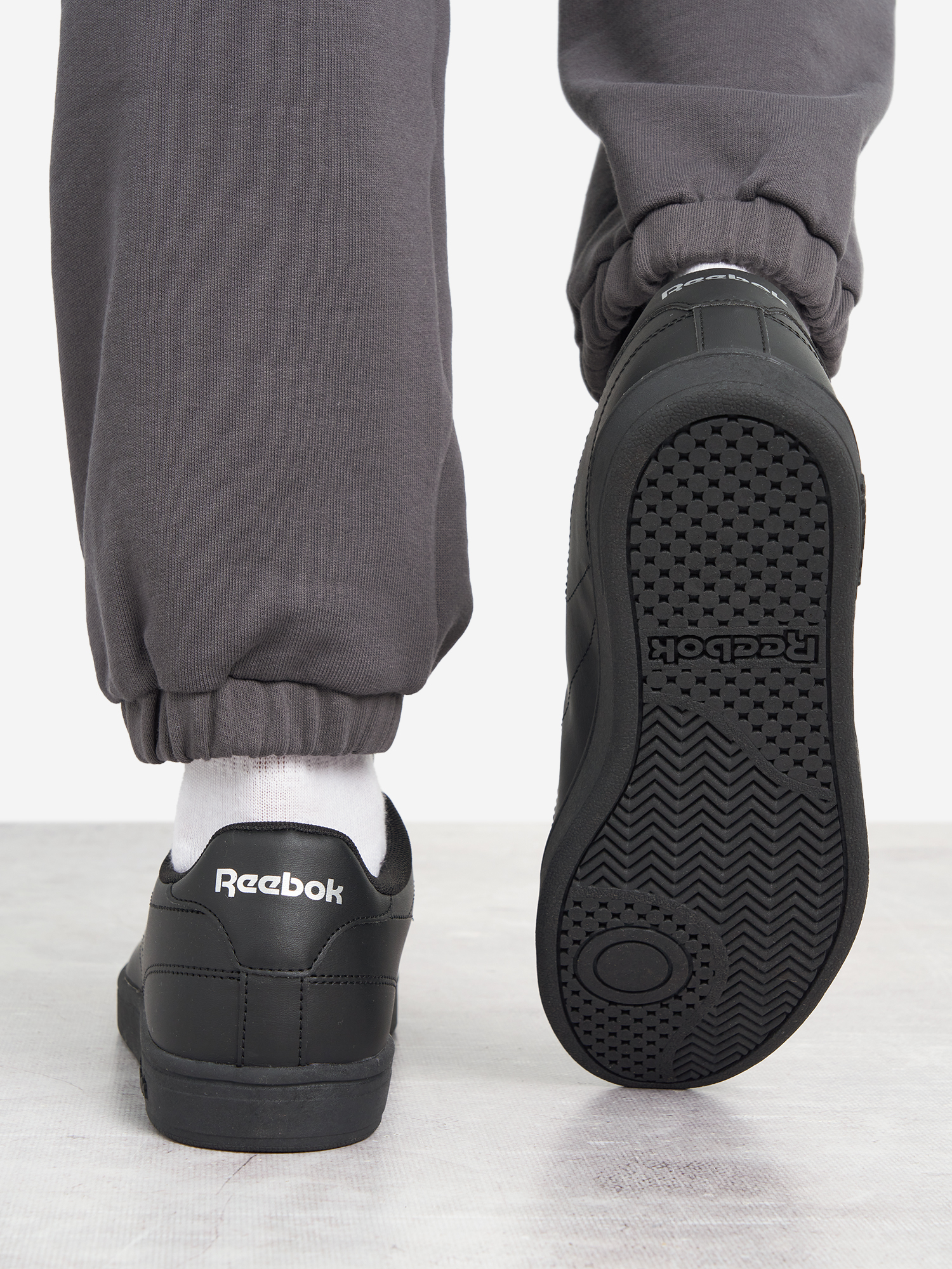фото Кеды женские reebok court clean, черный