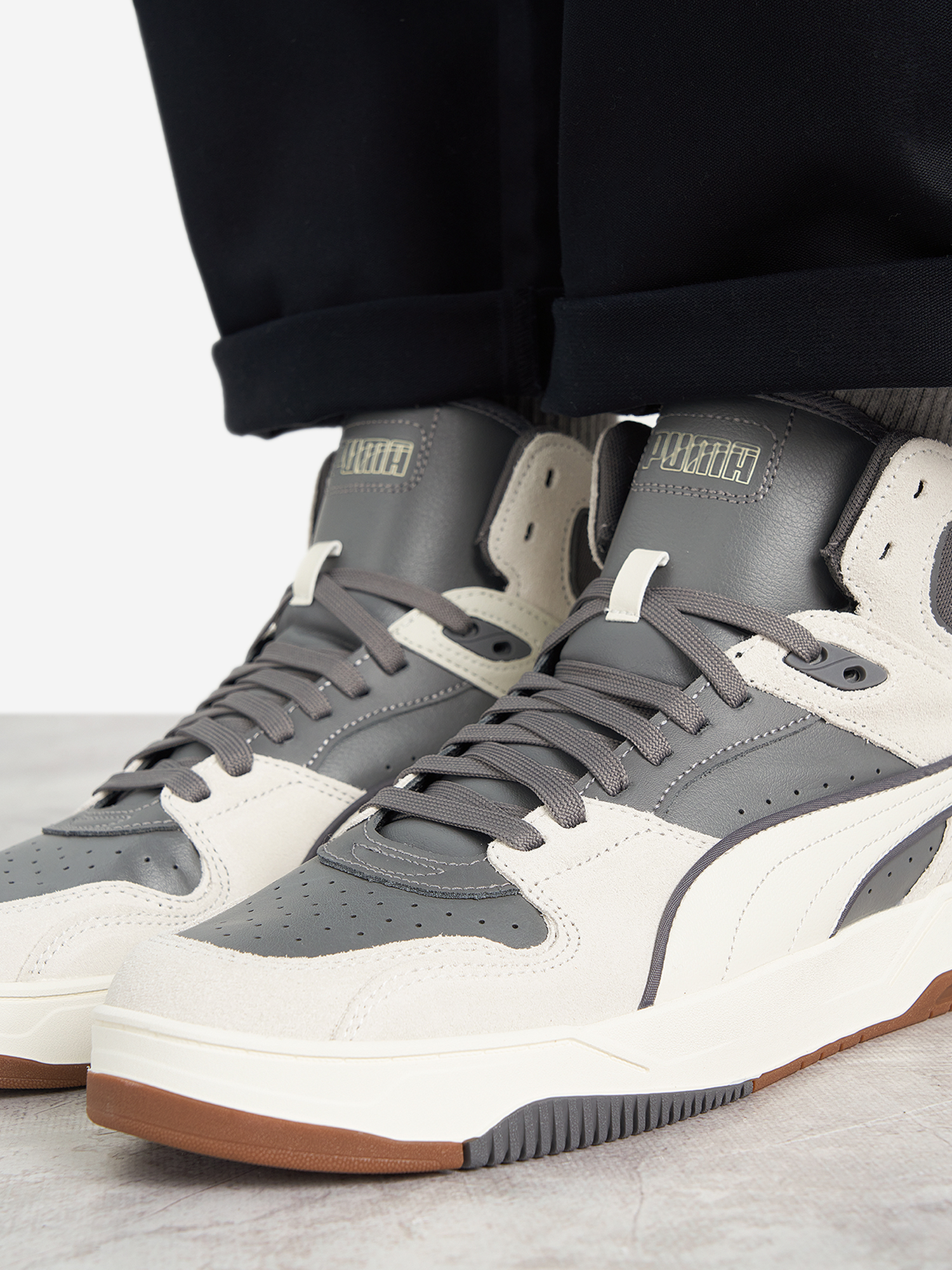 фото Кеды мужские puma rbd break mid sd, серый