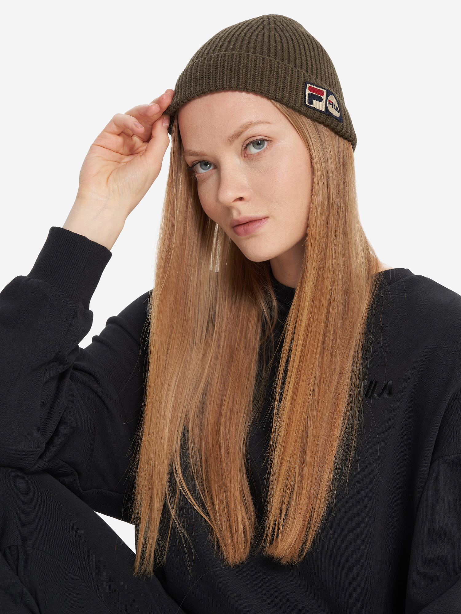 фото Шапка fila, коричневый