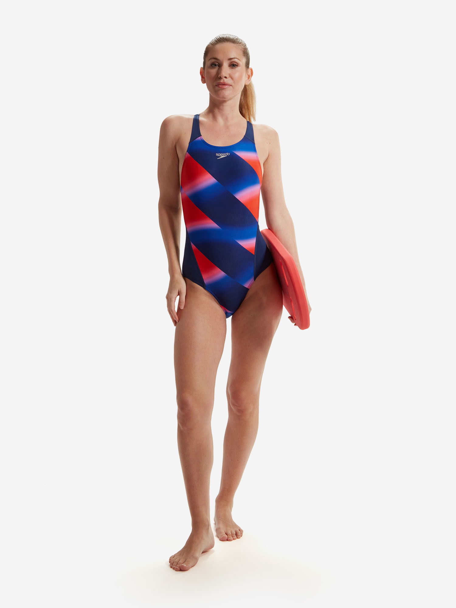 фото Купальник слитный женский speedo allover, синий