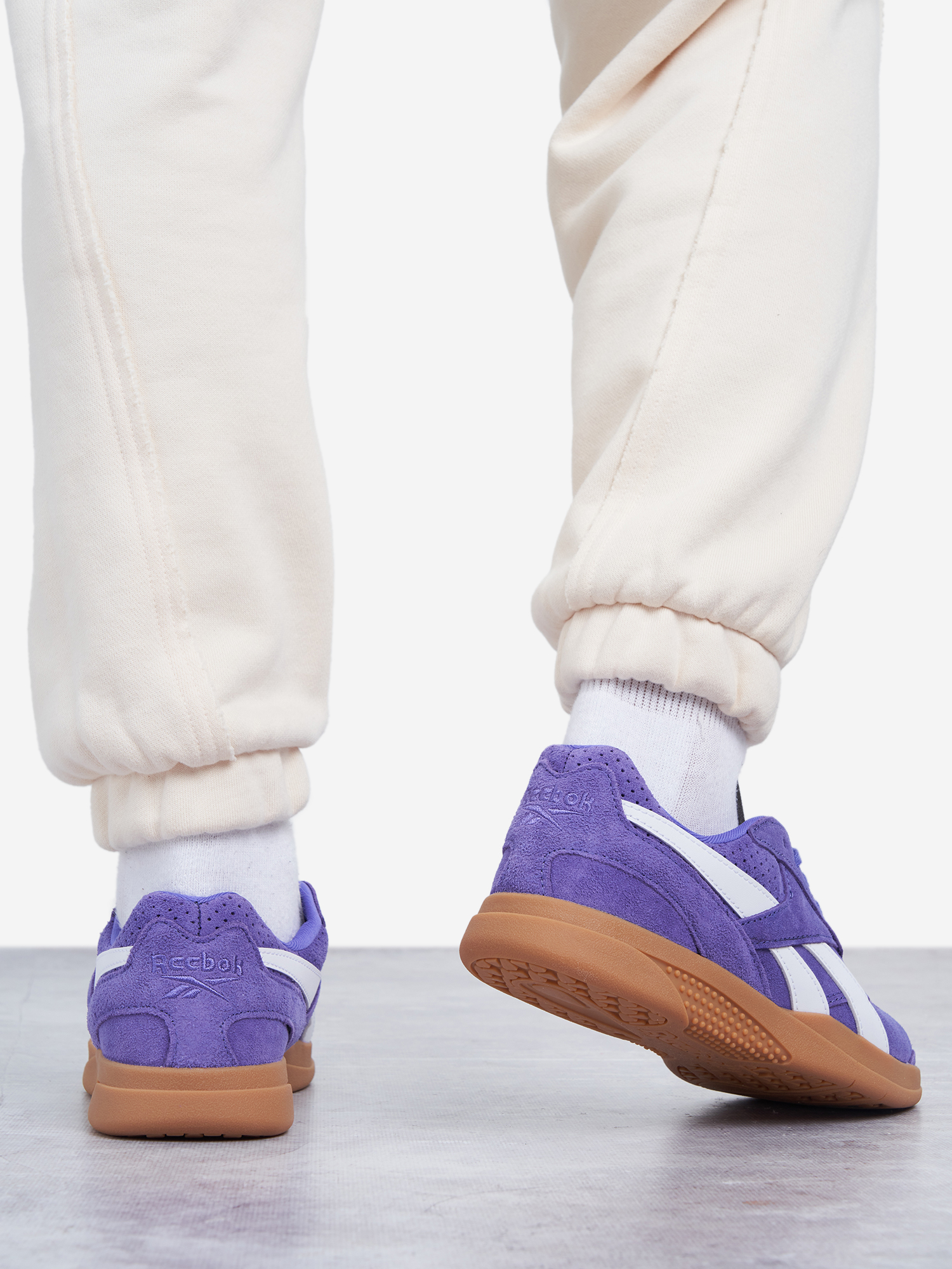 фото Кеды женские reebok hammer street, фиолетовый