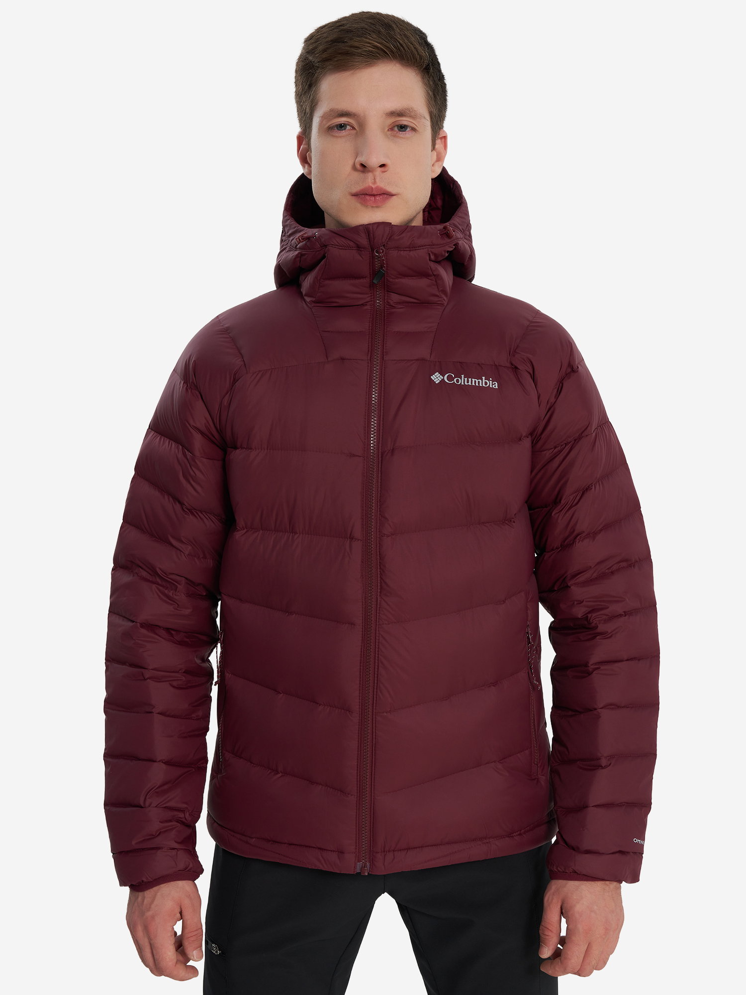 фото Пуховик мужской columbia centennial creek iii down hooded jacket, красный