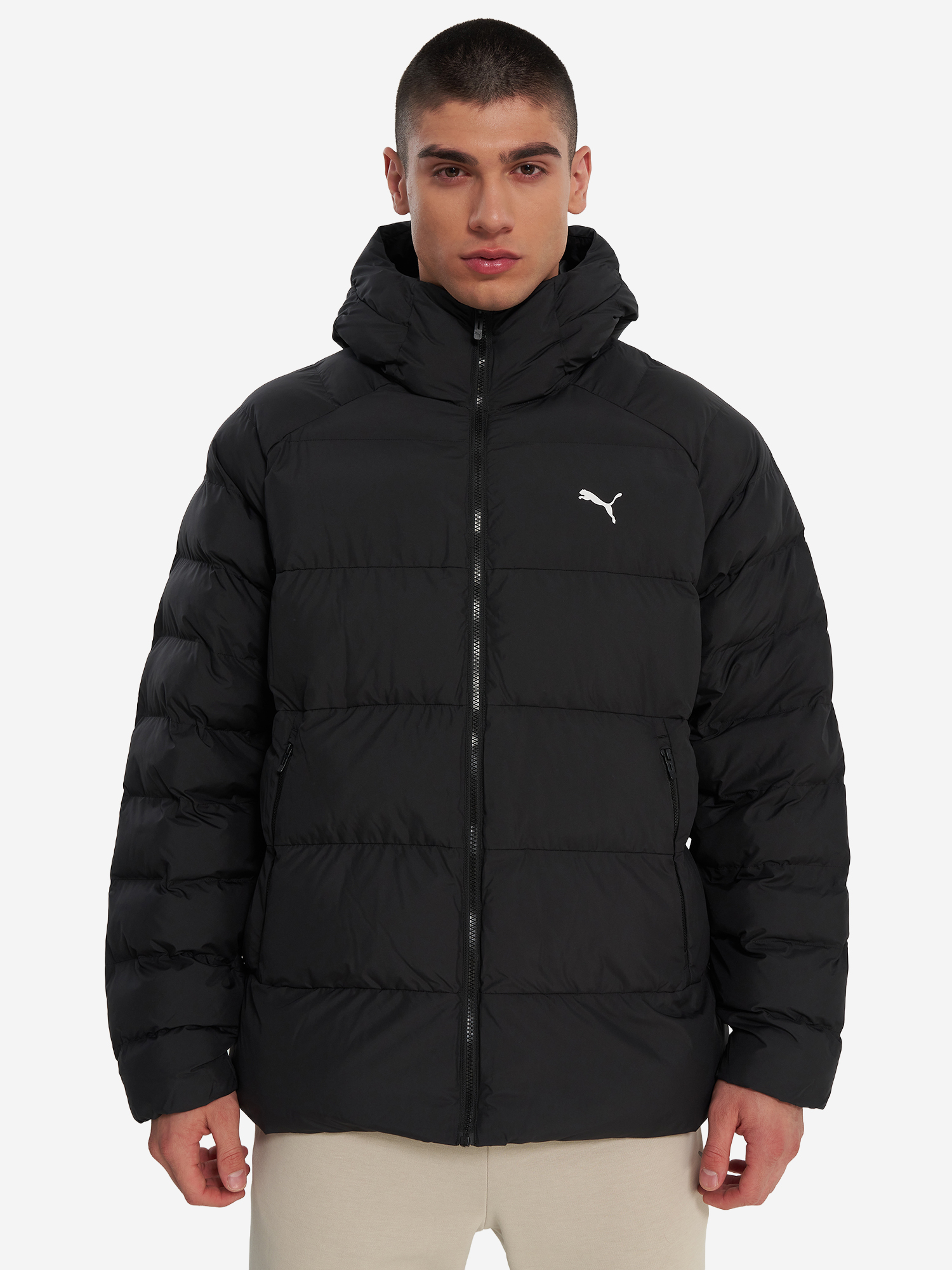 фото Пуховик мужской puma mono, черный