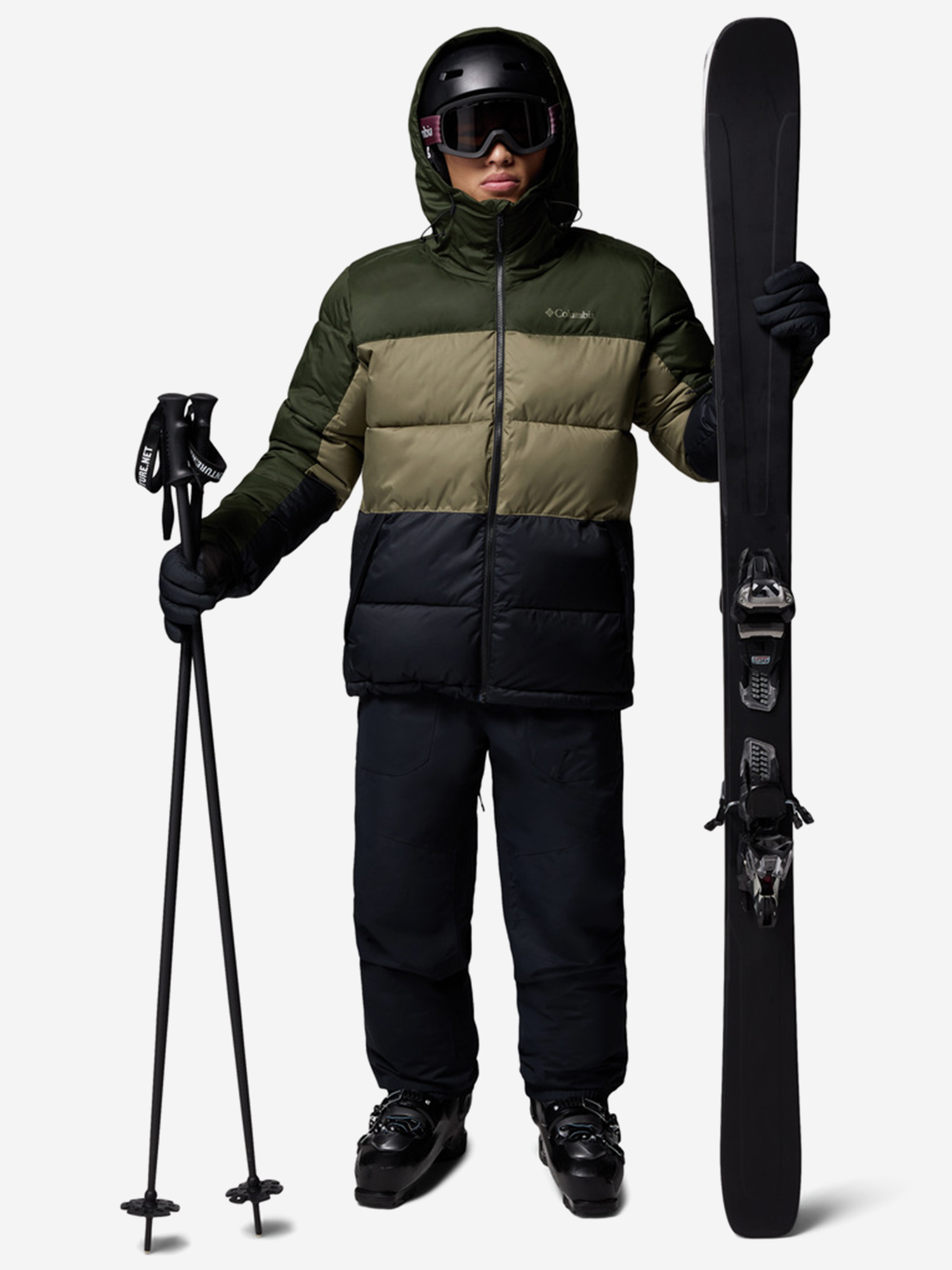 фото Куртка утепленная мужская columbia slope style jacket, зеленый