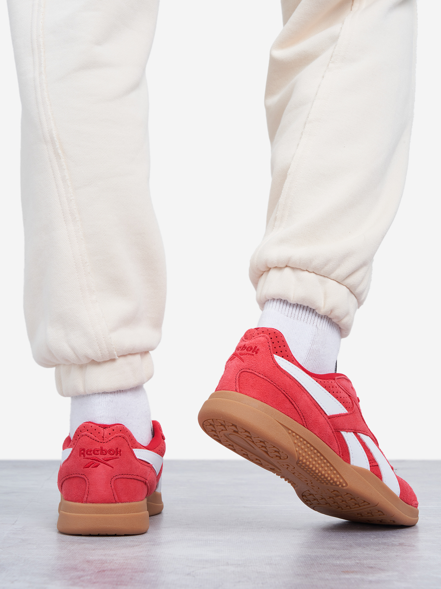 фото Кеды женские reebok hammer street, красный