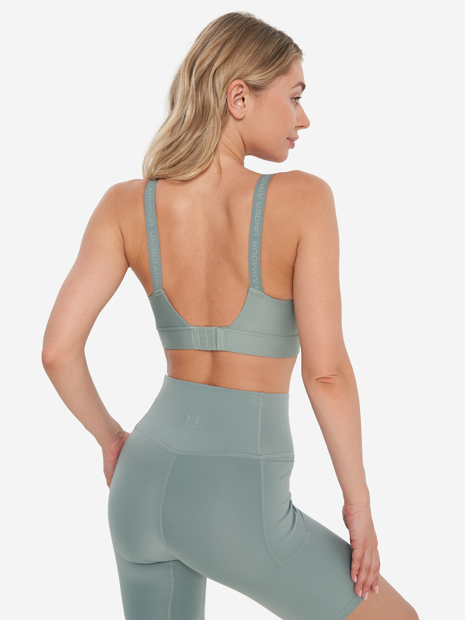 фото Спортивный топ бра under armour infinity 2.0, зеленый