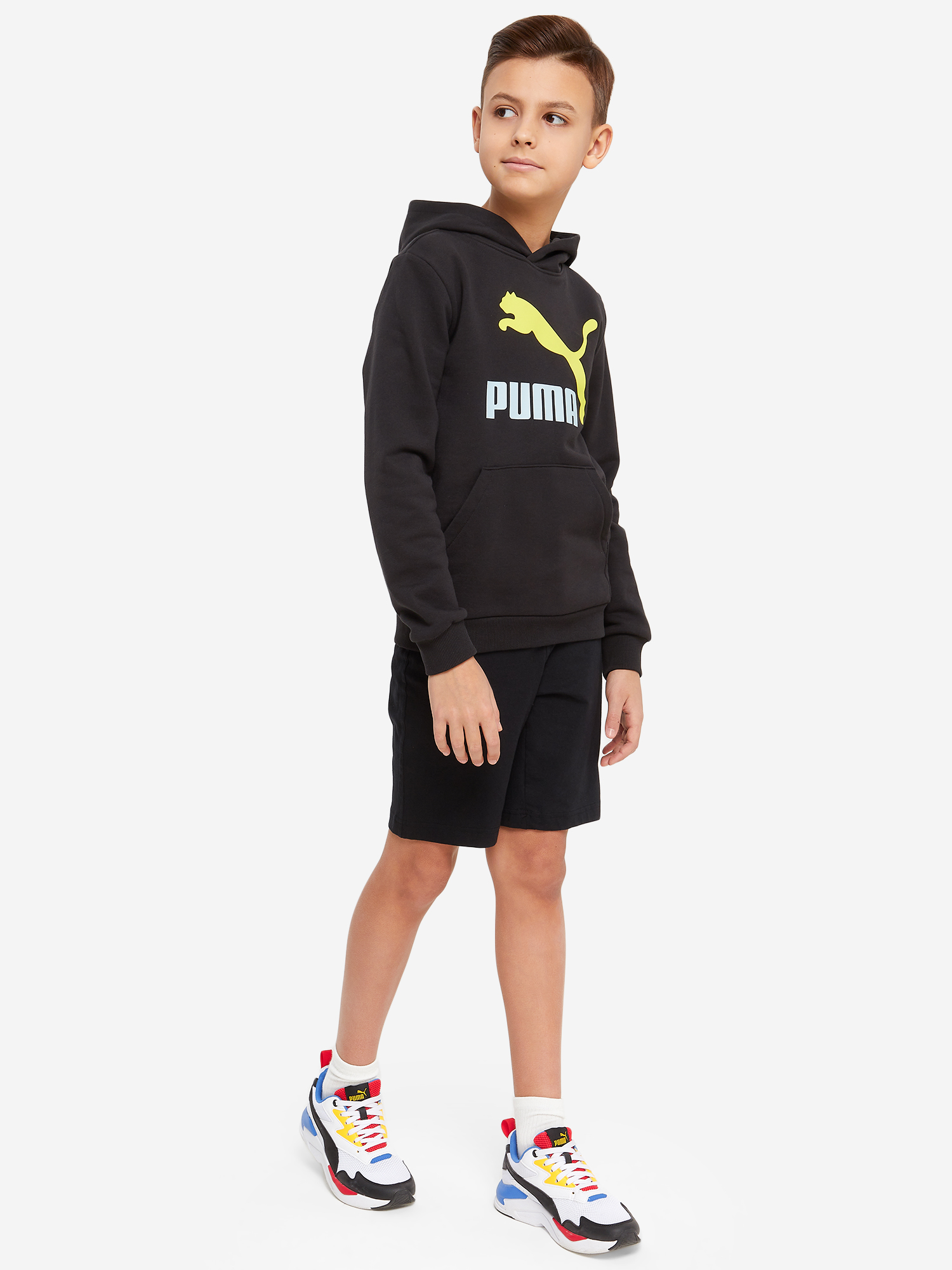 фото Худи для мальчиков puma classics, черный