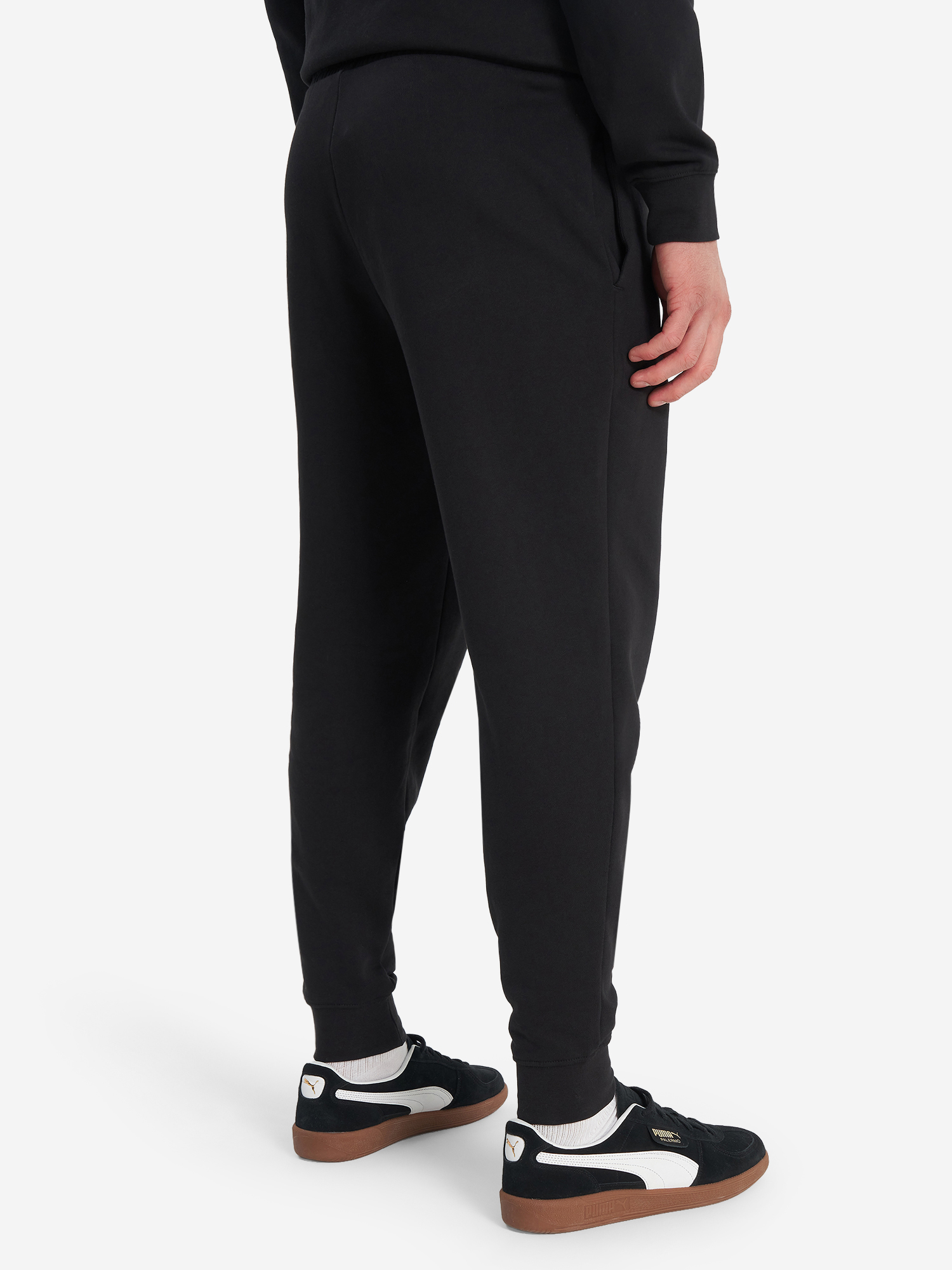 фото Брюки флисовые мужские puma ess elevated, черный