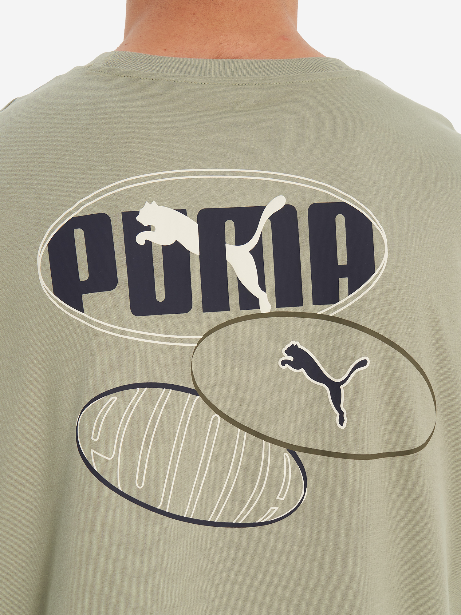фото Футболка мужская puma ess logo lab, зеленый