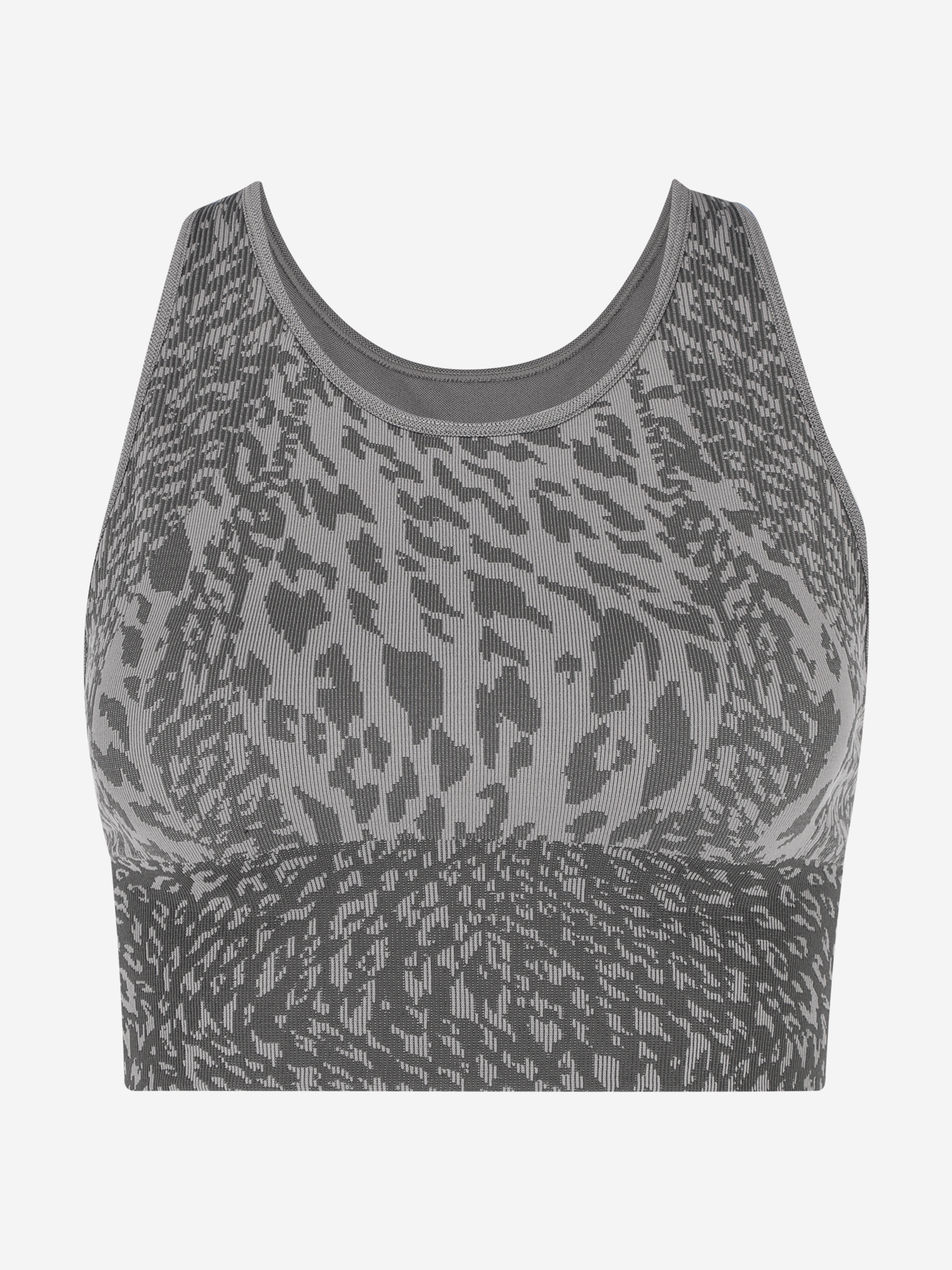фото Топ бра спортивный demix highflow yoga seamless longline, серый