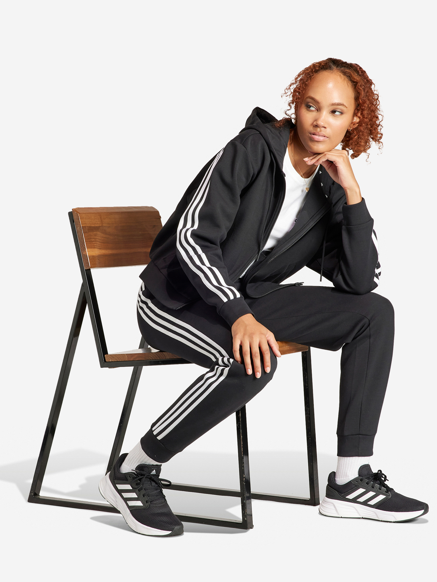 фото Брюки женские adidas 3 s, черный