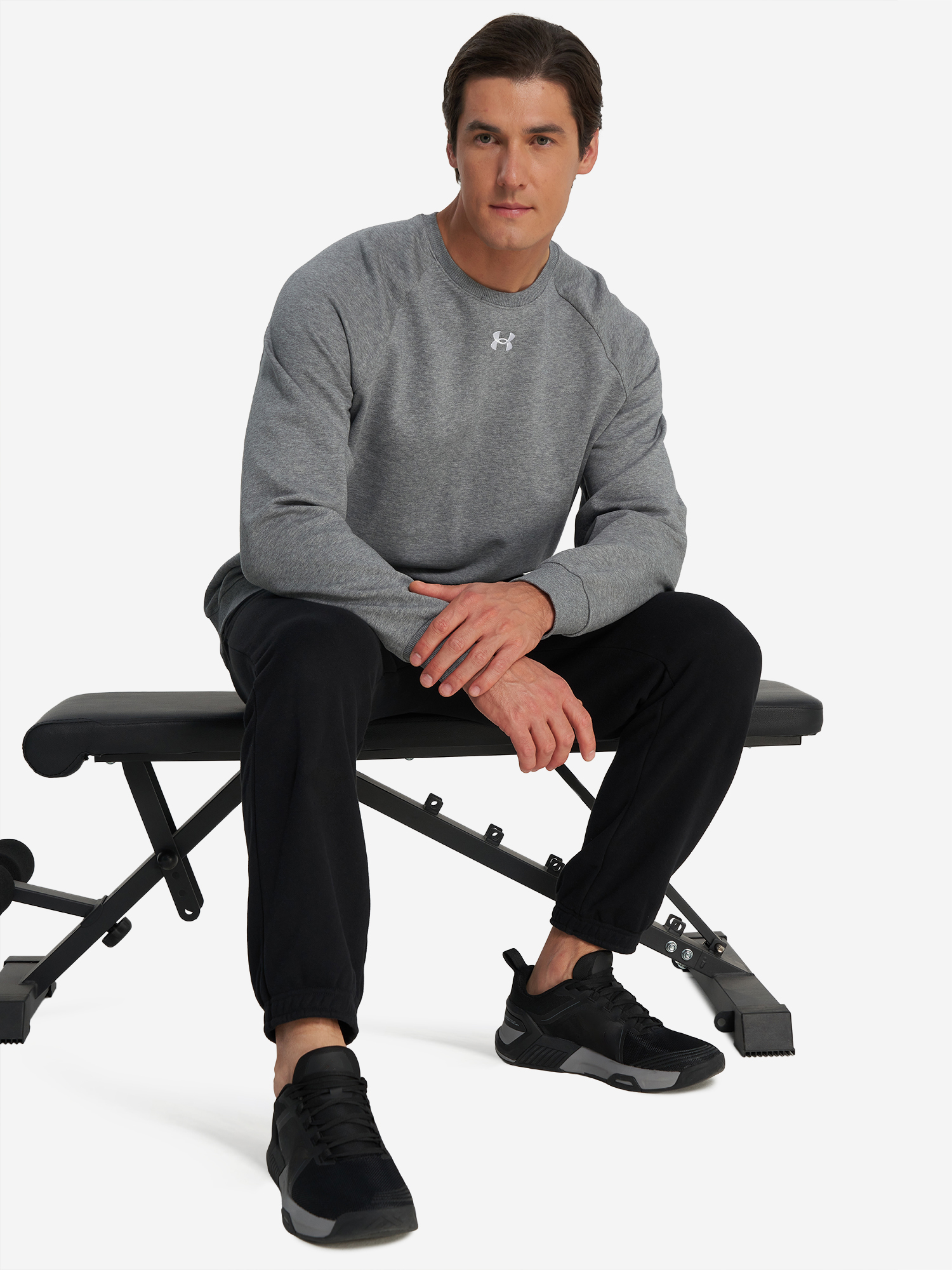 фото Толстовка мужская under armour, серый