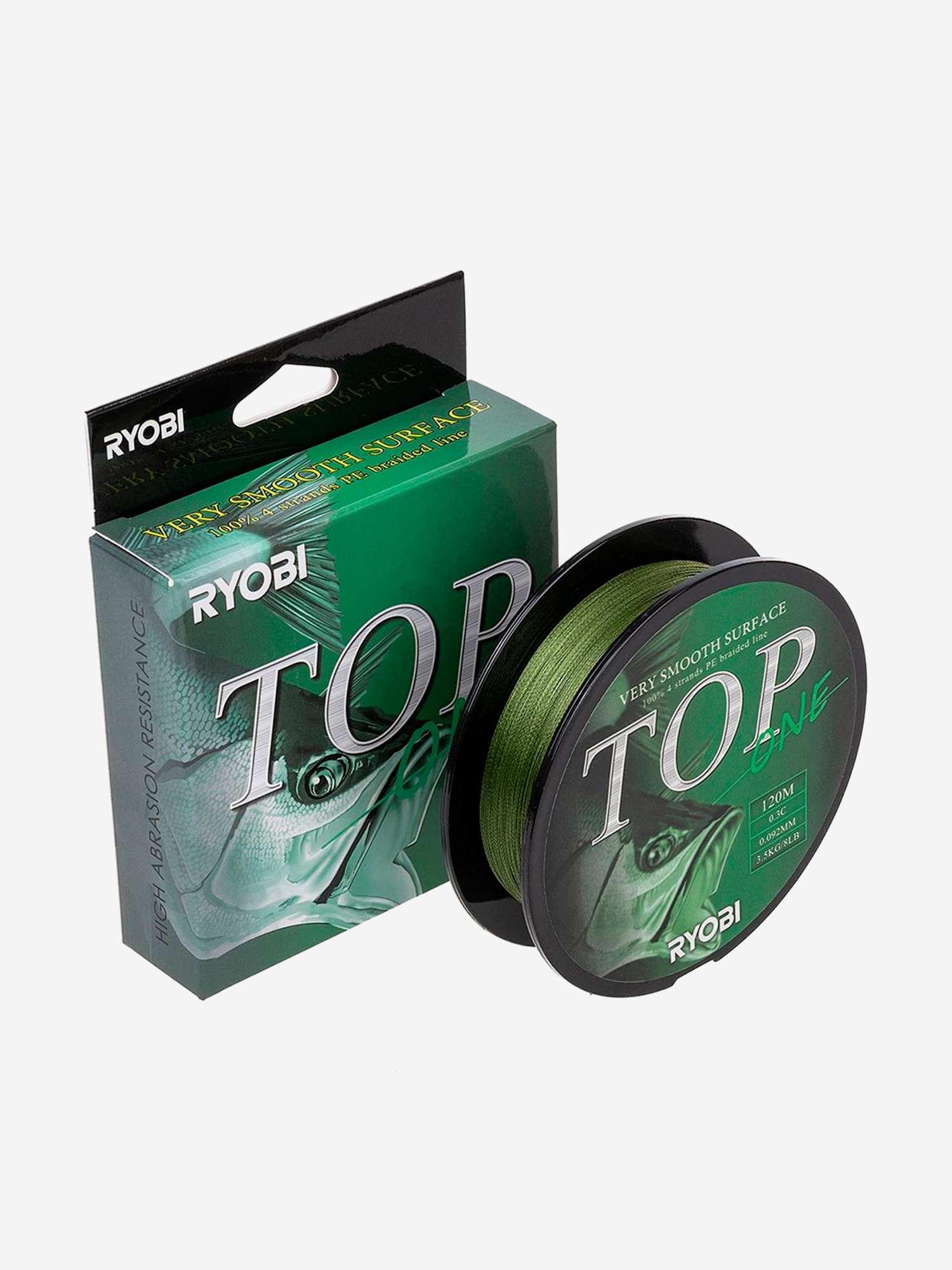 Шнур плетеный для рыбалки Ryobi TOP PE4X, 120м, 0,092мм, 3,5кг, темно-зеленый, Зеленый
Шнур плетеный для рыбалки Ryobi TOP PE4X, 120м, 0,092мм, 3,5кг, темно-зеленый, Зеленый