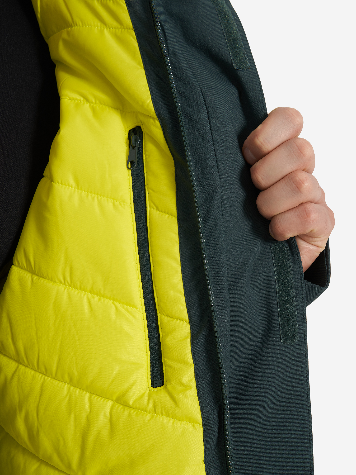 фото Куртка утепленная мужская jack wolfskin troposphere, зеленый