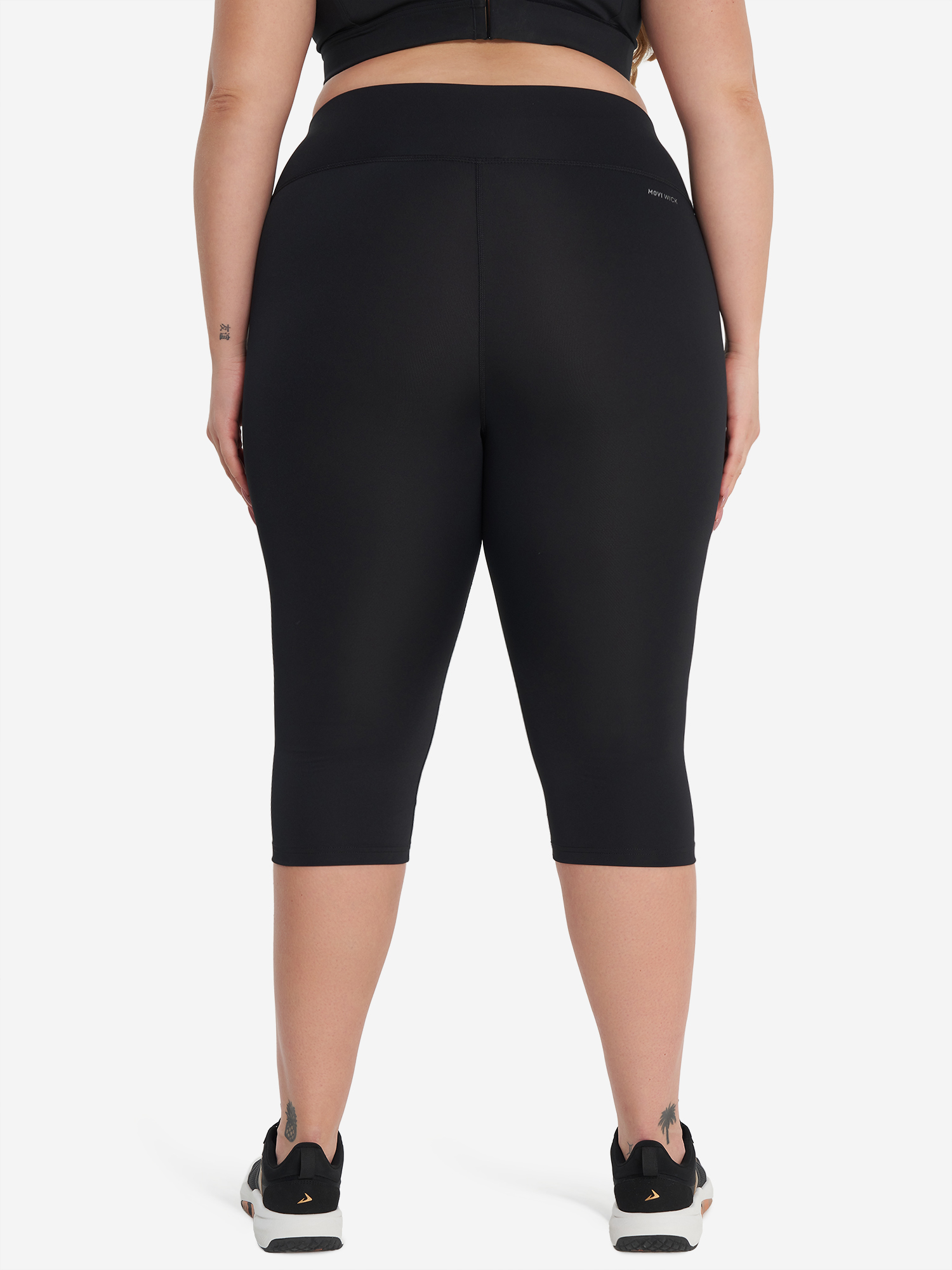 фото Бриджи женские demix, plus size, черный
