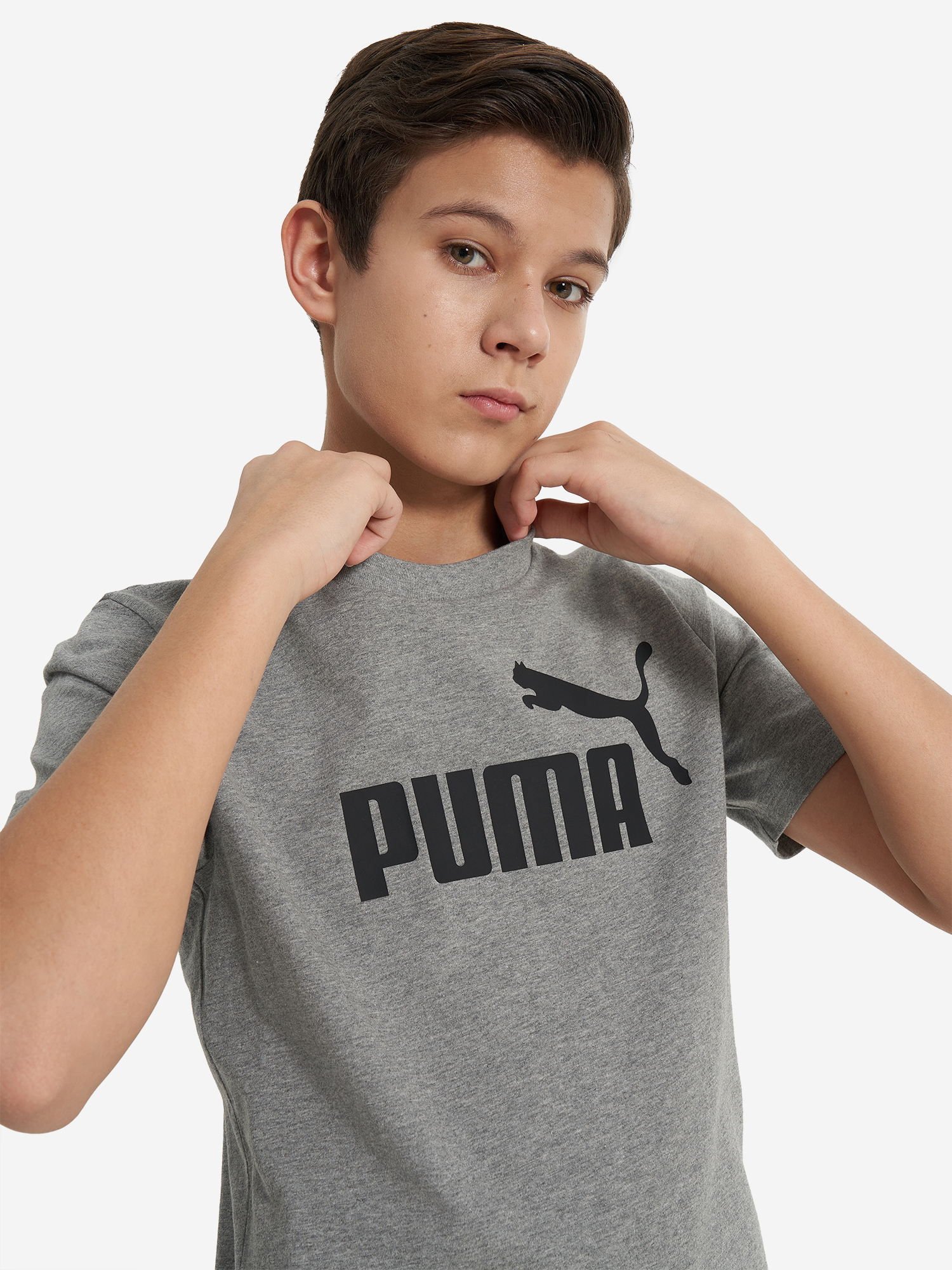 фото Футболка для мальчиков puma no. 1 logo, серый