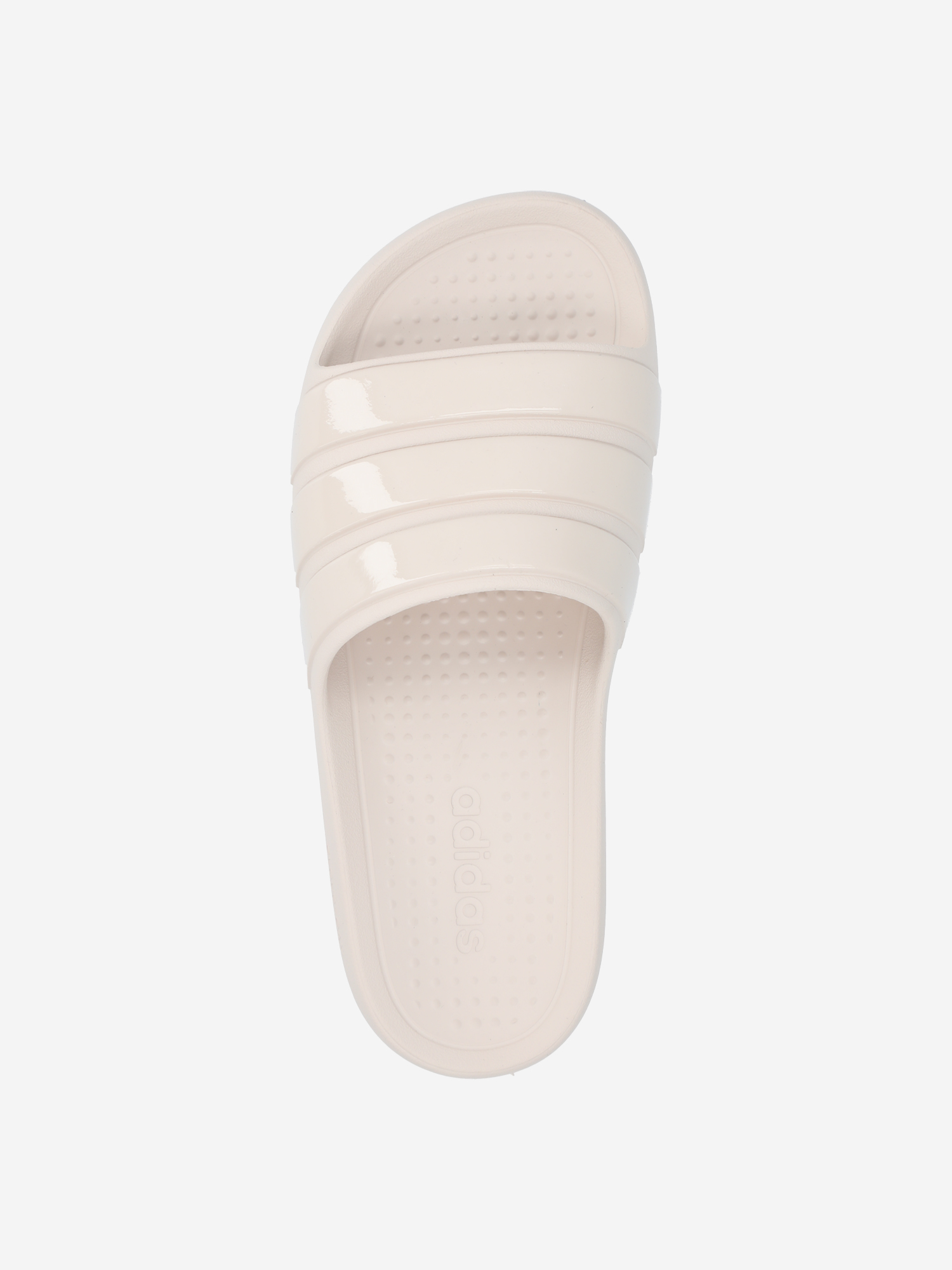фото Шлепанцы женские adidas adilette flow, бежевый