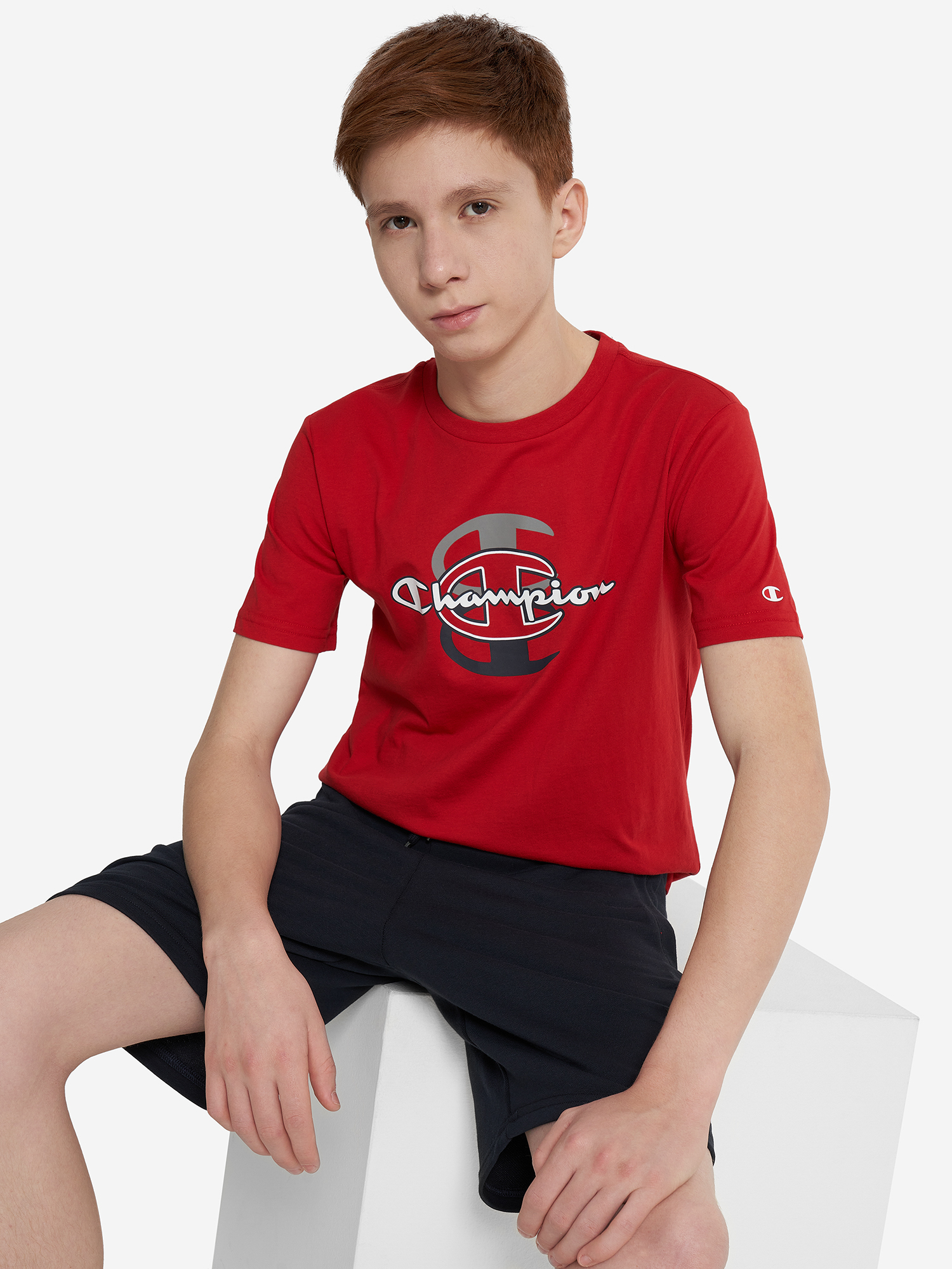 фото Футболка для мальчиков champion, красный