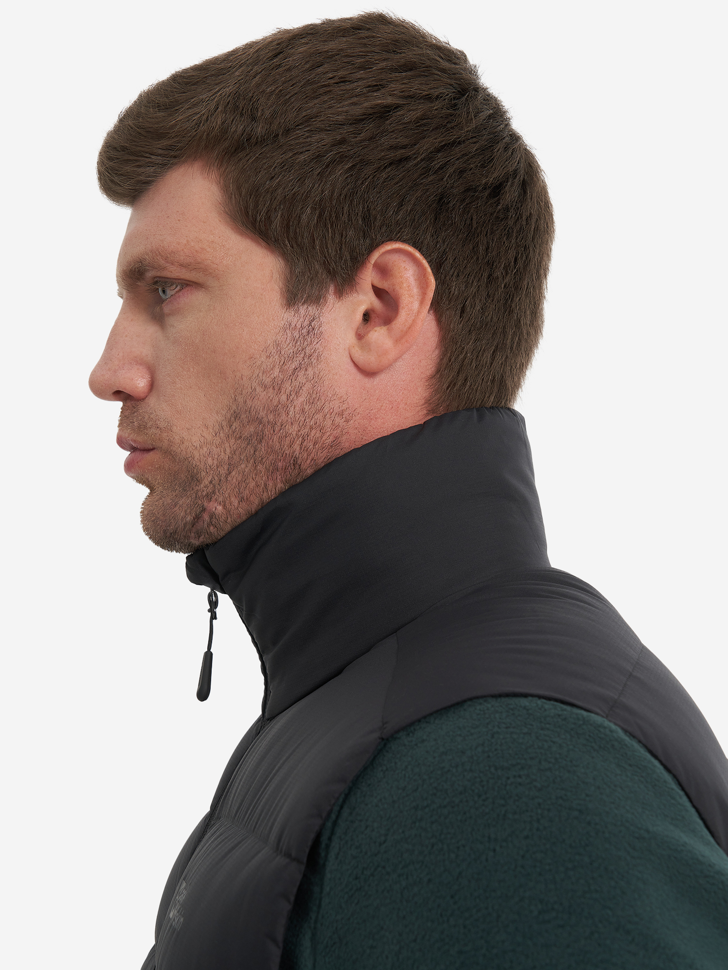 фото Жилет пуховый мужской jack wolfskin ather, черный