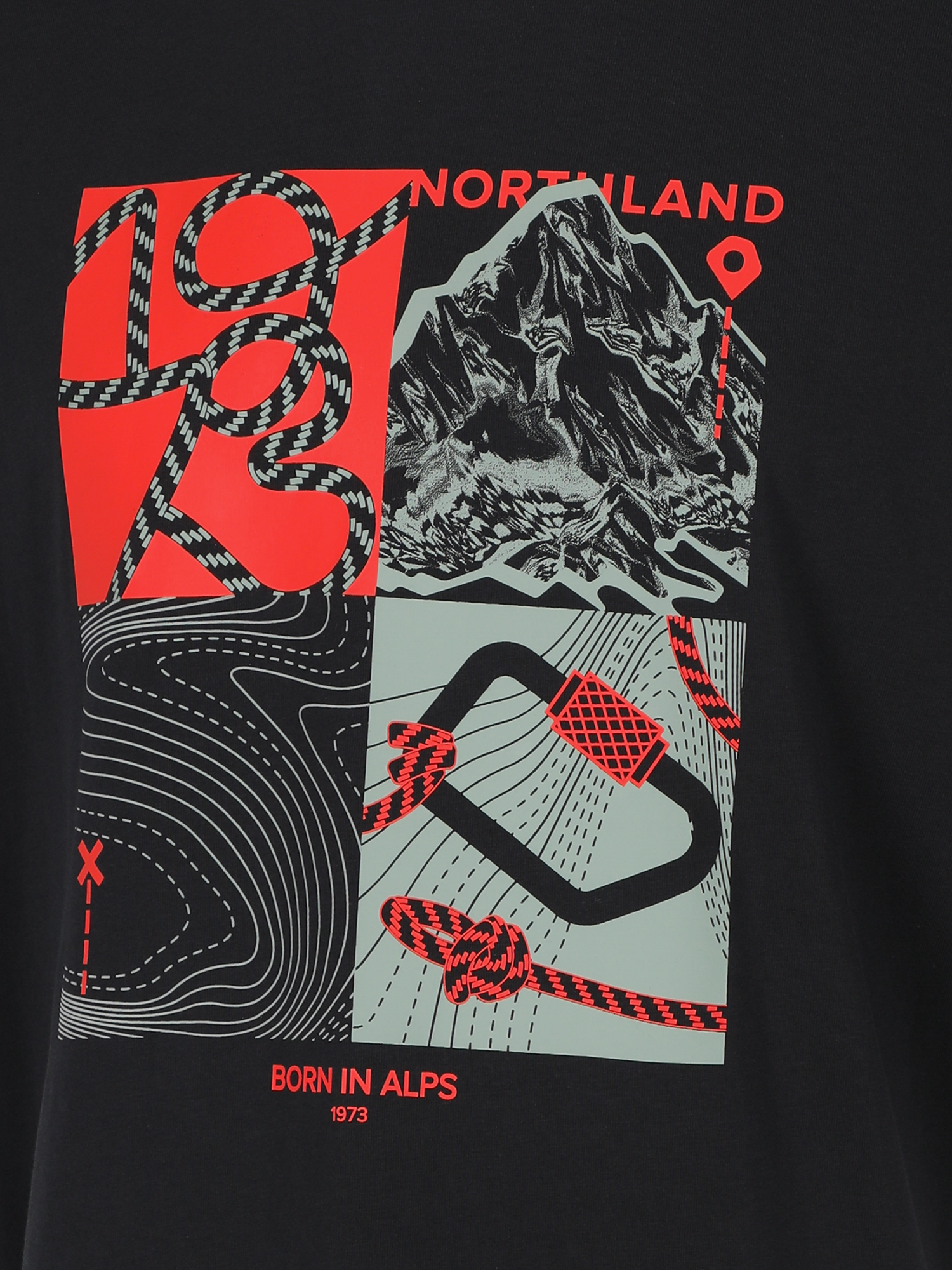 фото Футболка мужская northland, черный