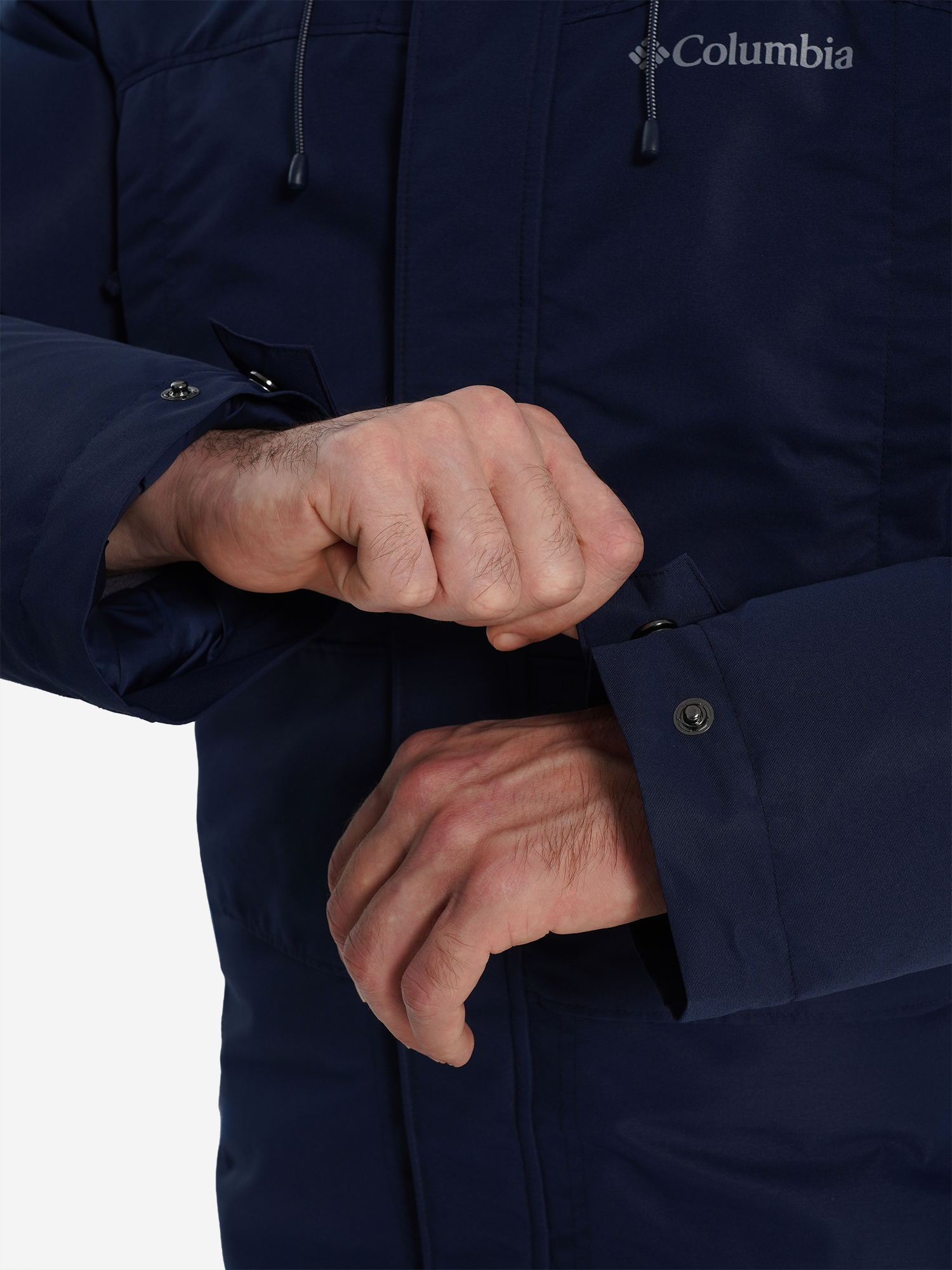 фото Пуховик мужской columbia marquam peak iii parka, синий