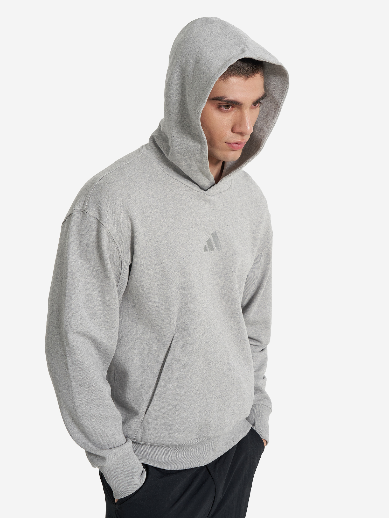 фото Худи мужское adidas, серый