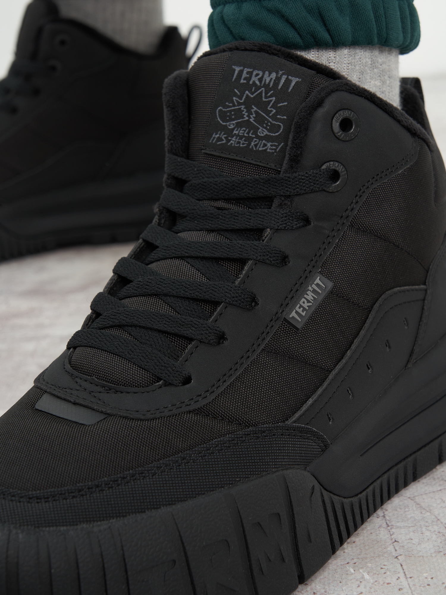 фото Кеды утепленные мужские termit invader hi 4.0, черный
