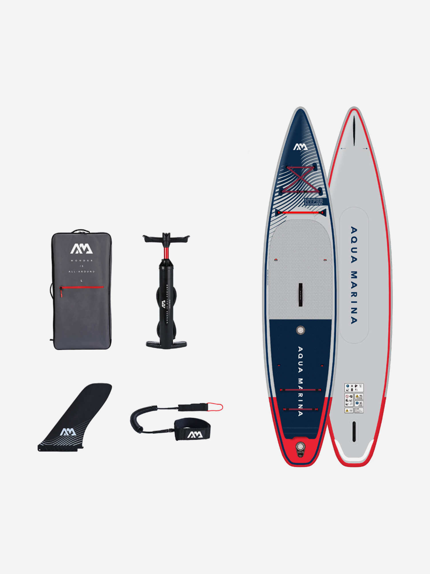 Надувной двухслойный SUP-борд Aqua Marina HYPER, 11'6" 350*79*15 см, сапборд, Синий
Надувной двухслойный SUP-борд Aqua Marina HYPER, 11'6" 350*79*15 см, сапборд, Синий