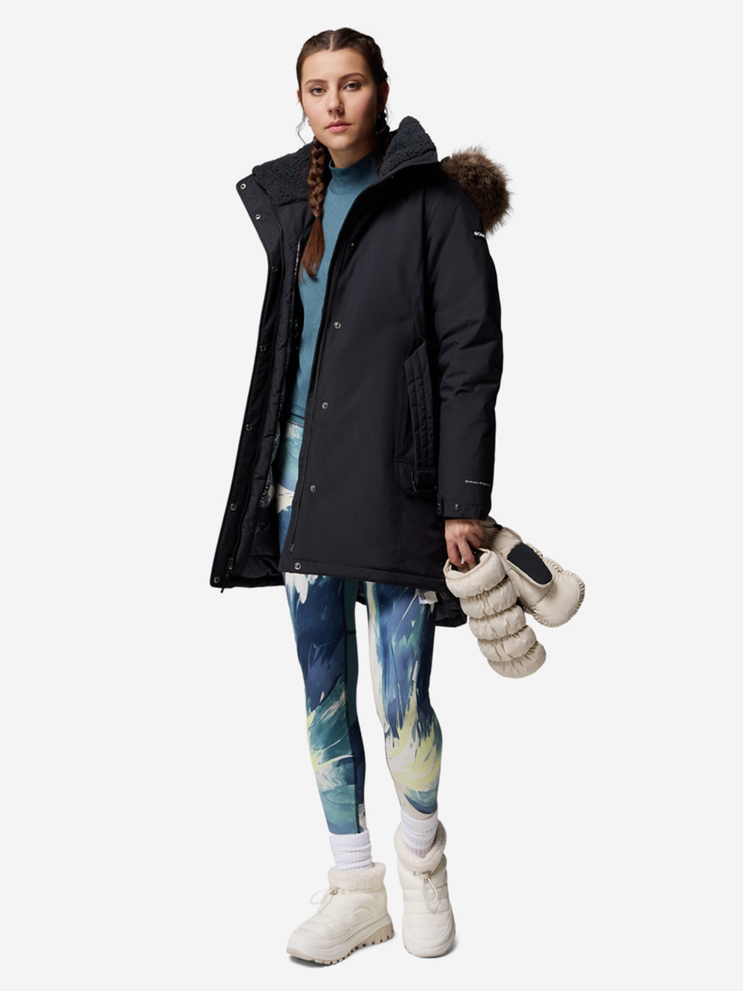 фото Парка женская columbia icelandite ii parka, черный