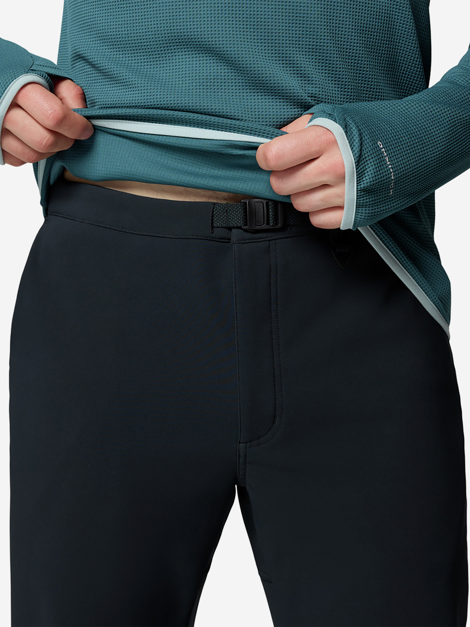 фото Брюки софтшелл мужские columbia time to trail omni-heat pant, черный
