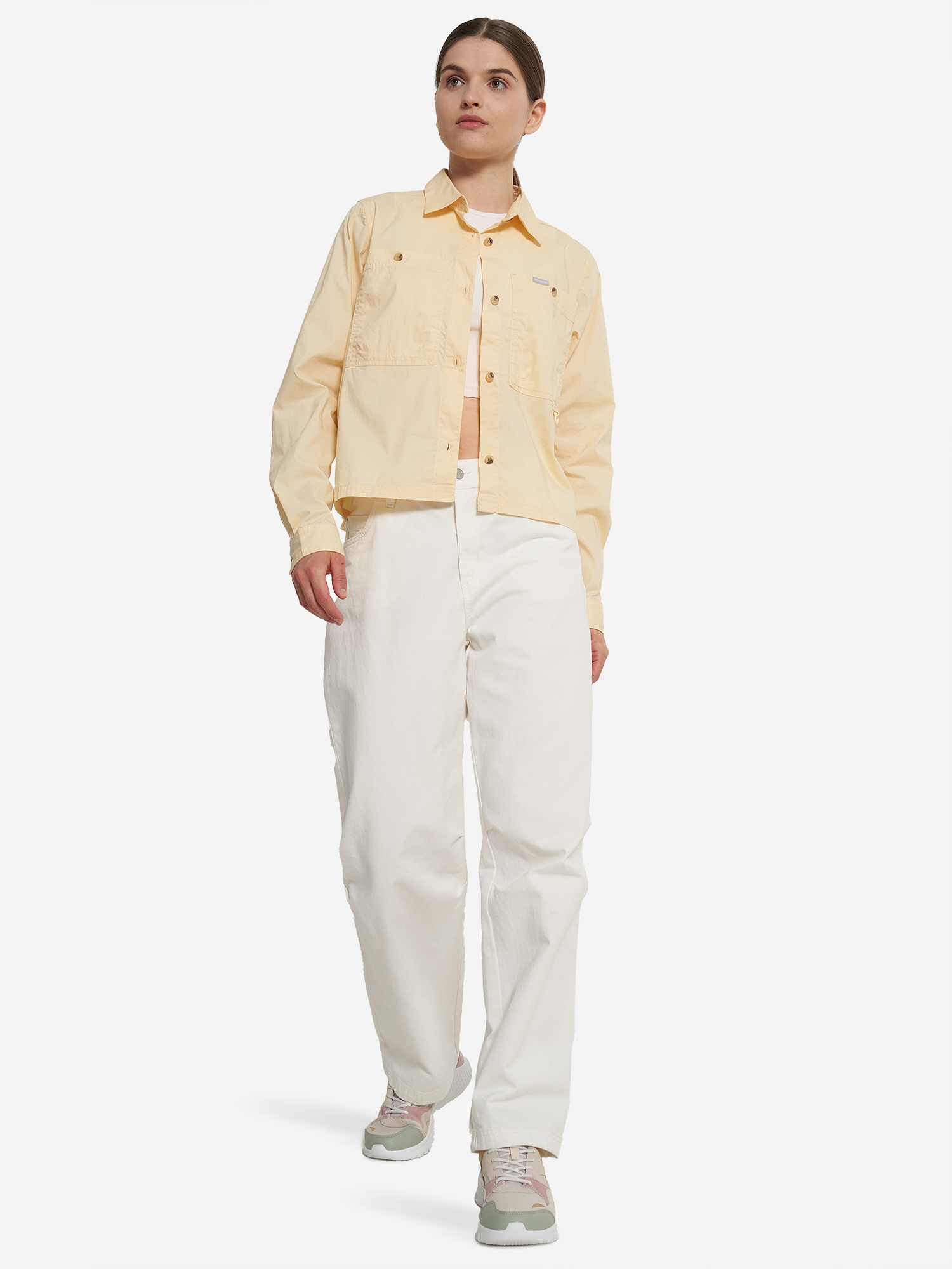 фото Рубашка женская columbia brea falls woven ls, желтый