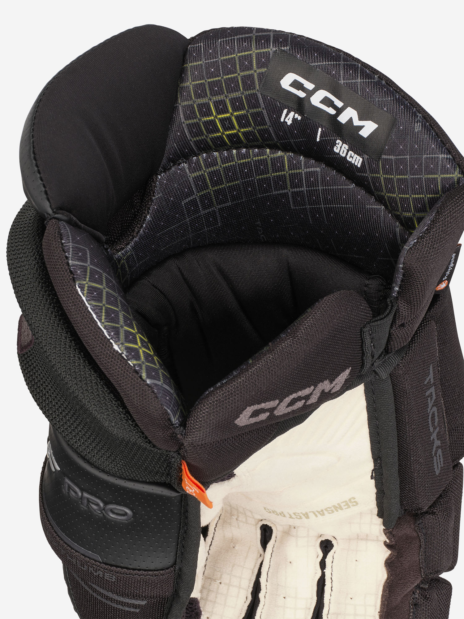 фото Перчатки хоккейные детские ccm tacks xf pro jr, черный
