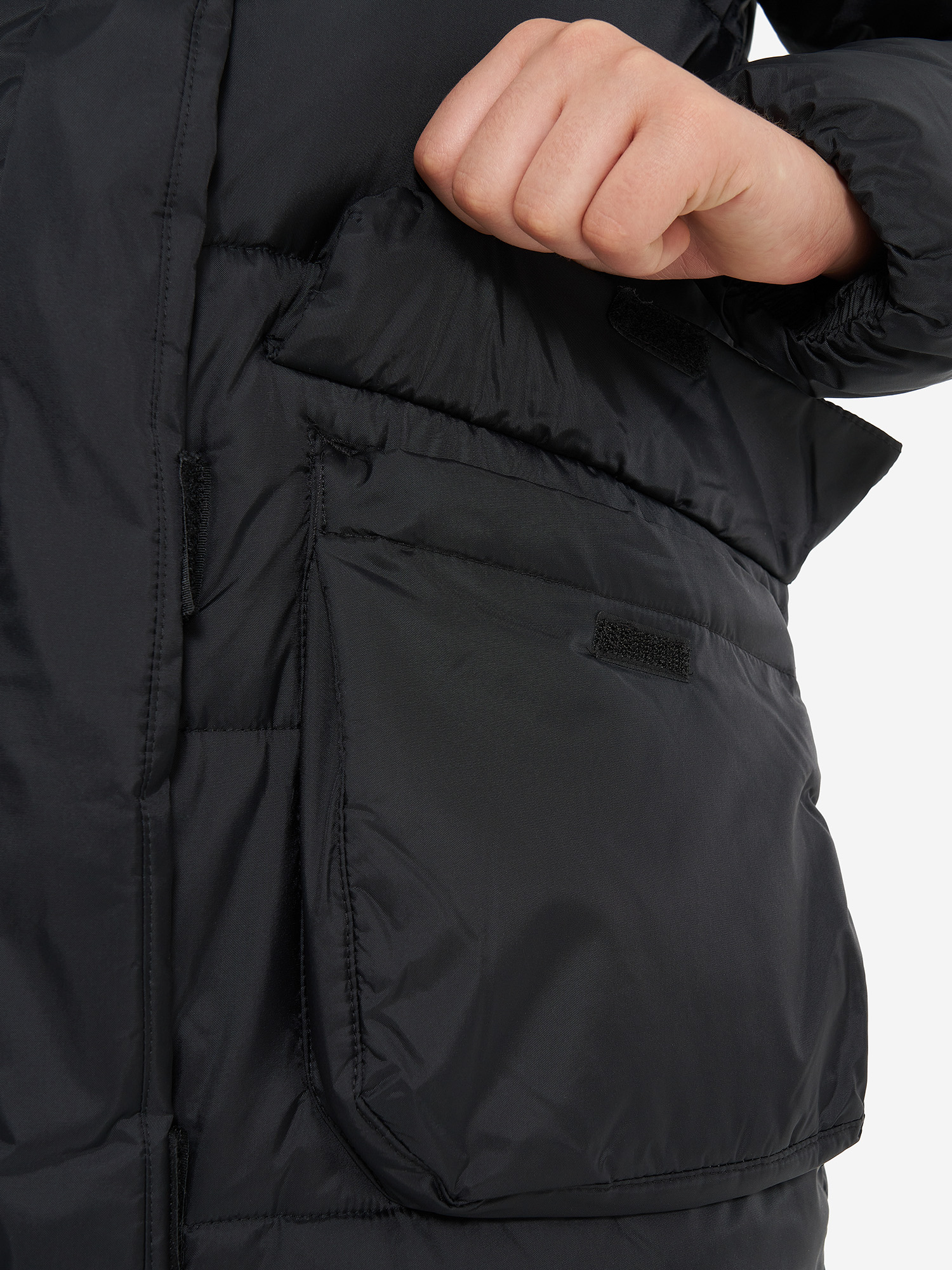 фото Пальто утепленное для девочек fila, черный