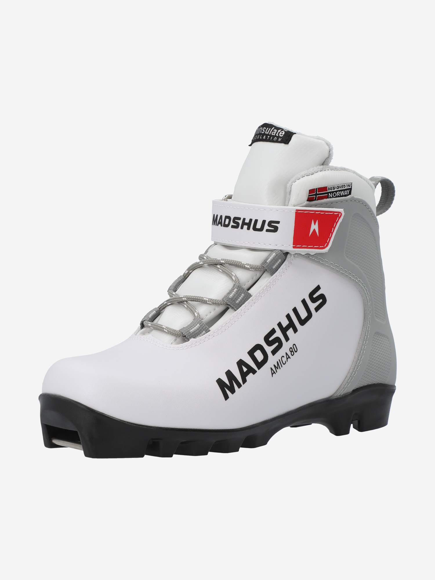фото Ботинки для беговых лыж детские madshus amica 80 jr, белый