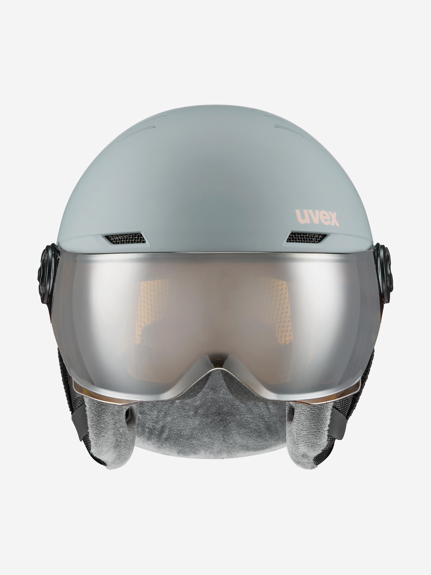фото Шлем детский uvex rocket visor, серый