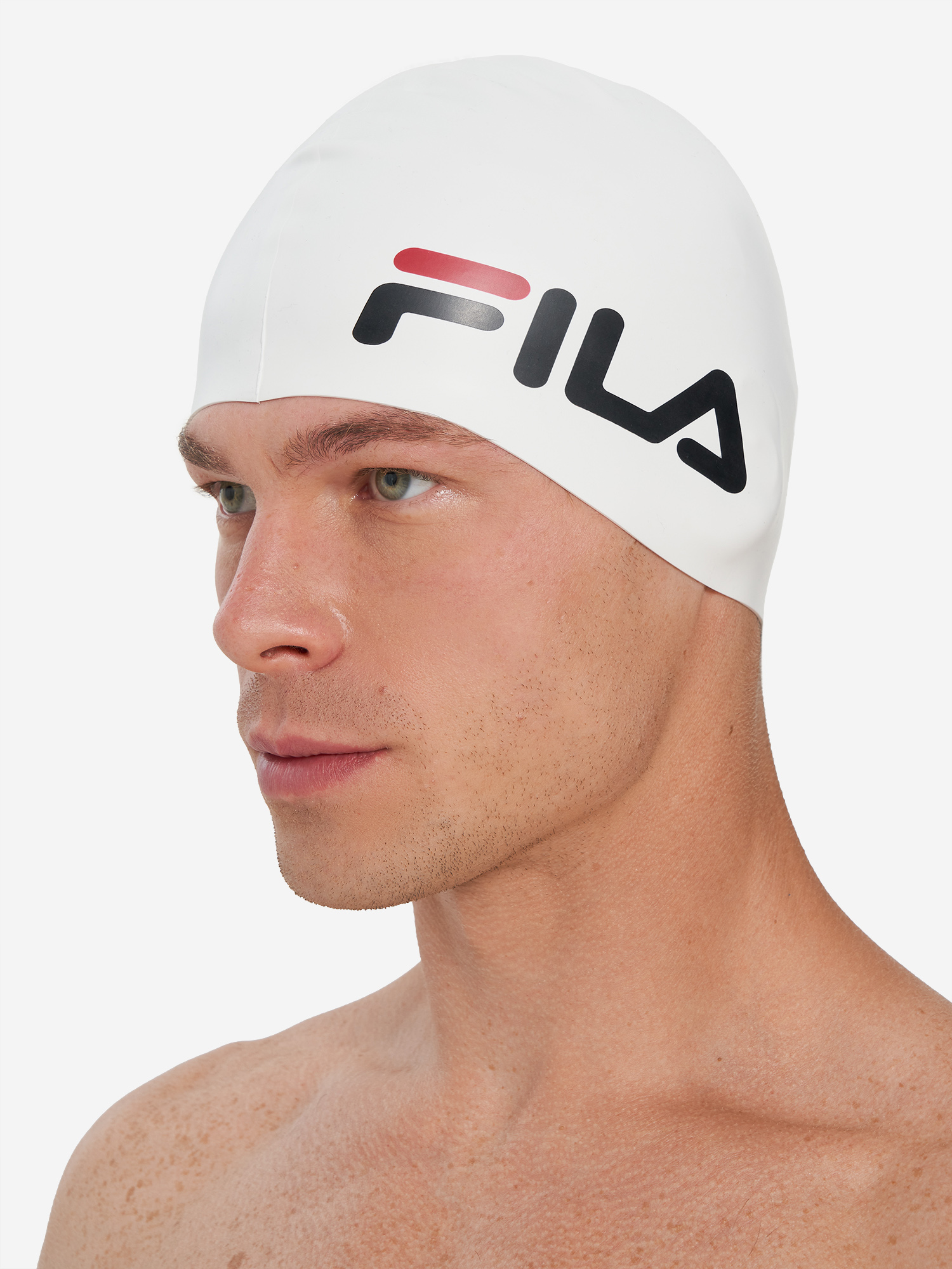 фото Шапочка для плавания fila, белый