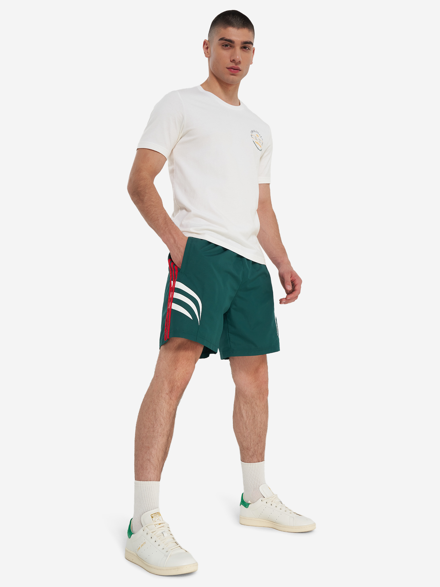 фото Шорты мужские adidas q3, зеленый