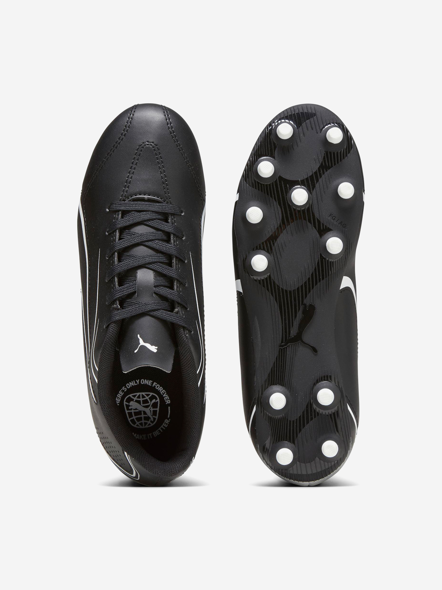 фото Бутсы для мальчиков puma vitoria fg/ag jr, черный