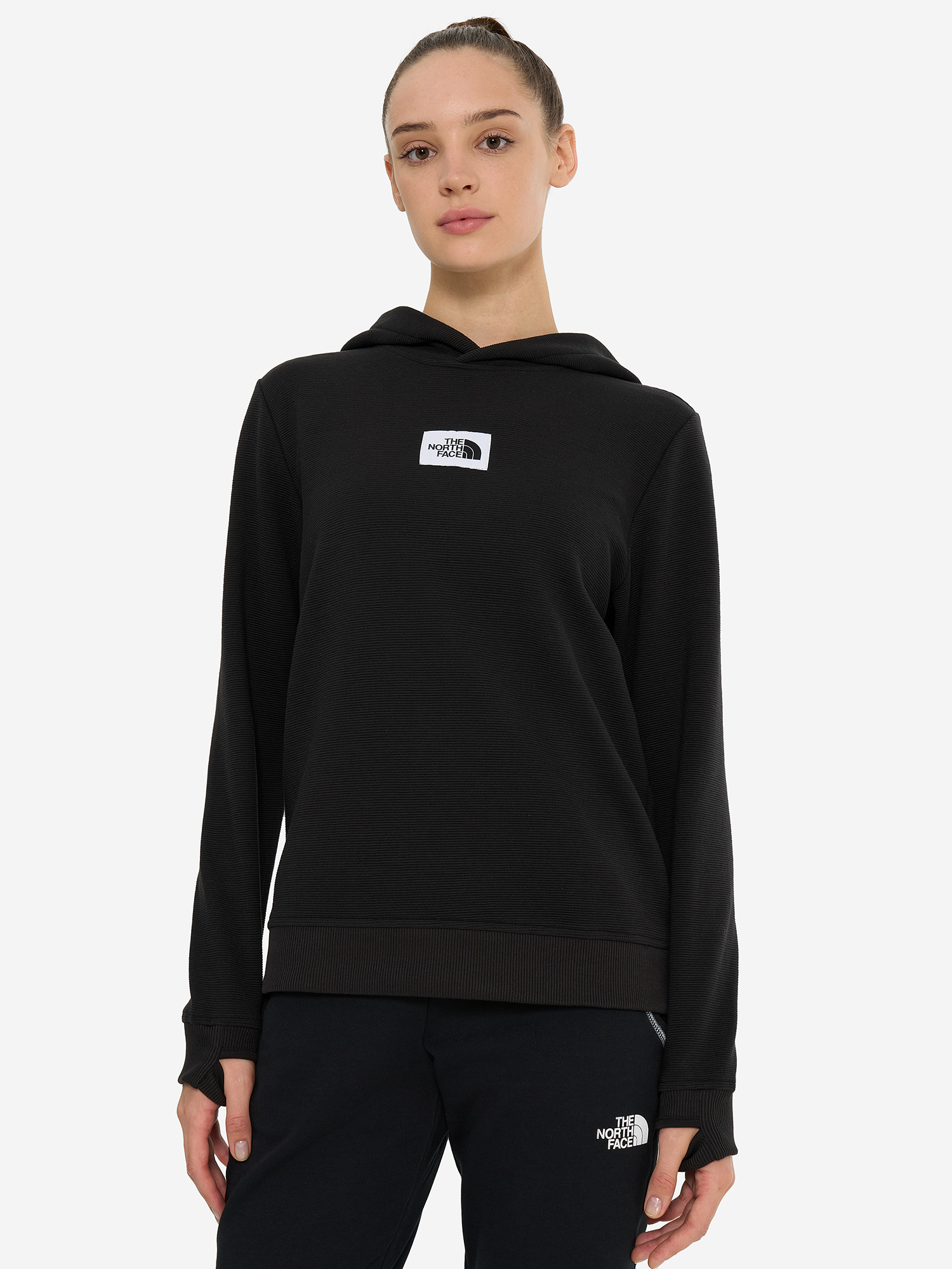 фото Худи женское the north face hoden, черный