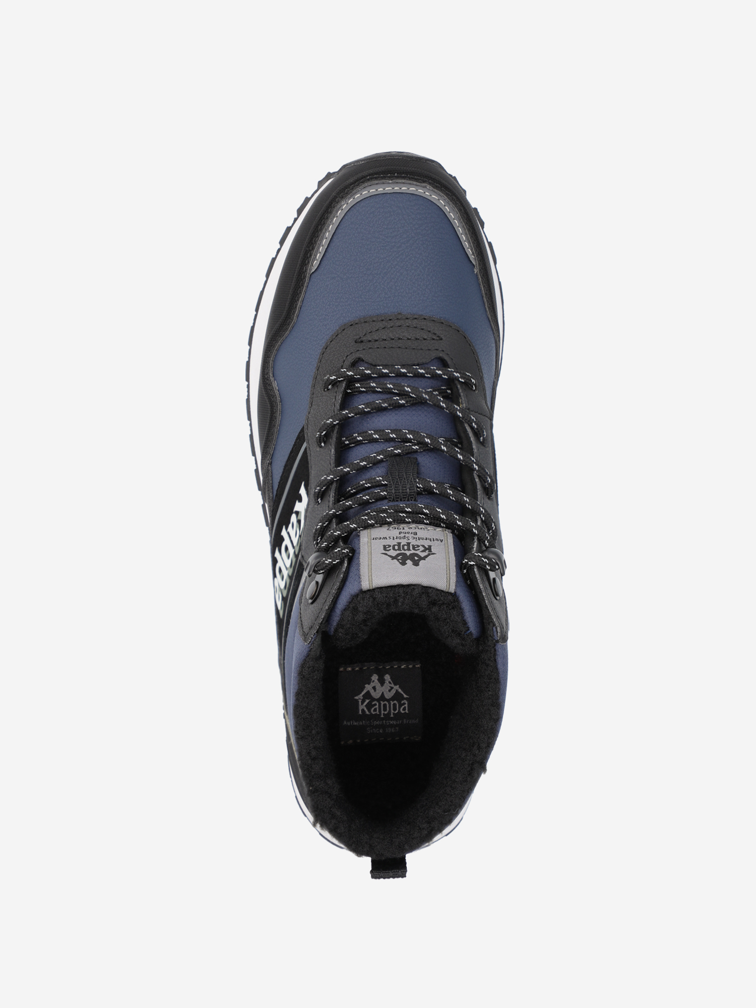 фото Ботинки утепленные для мальчиков kappa authentic jr mid wtr, синий