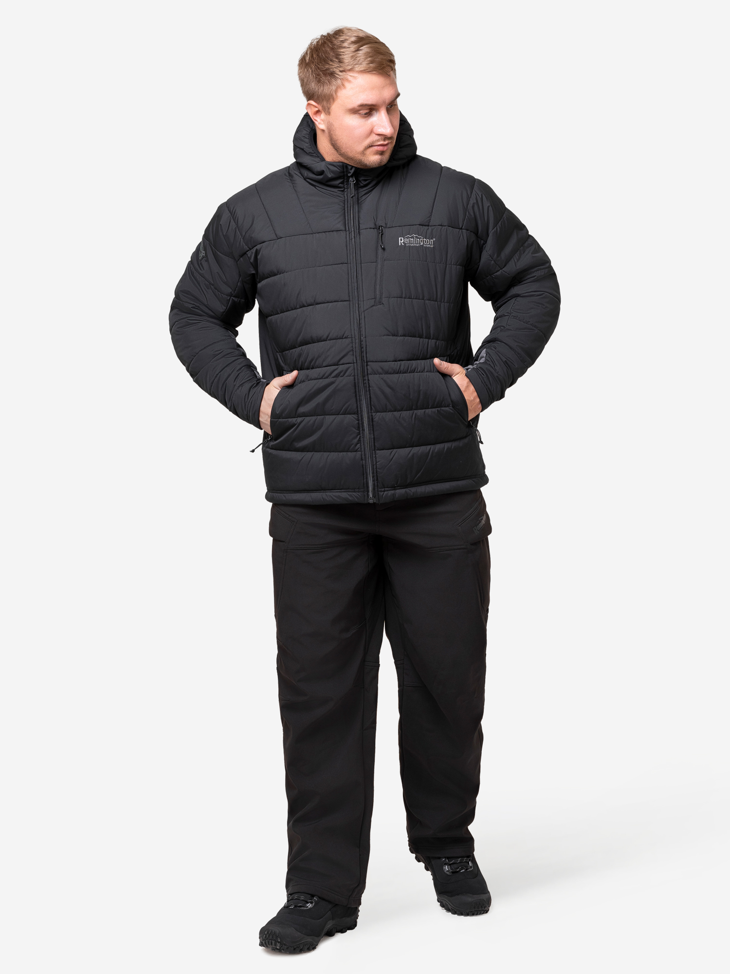 фото Куртка утепленная мужская remington black raven, черный