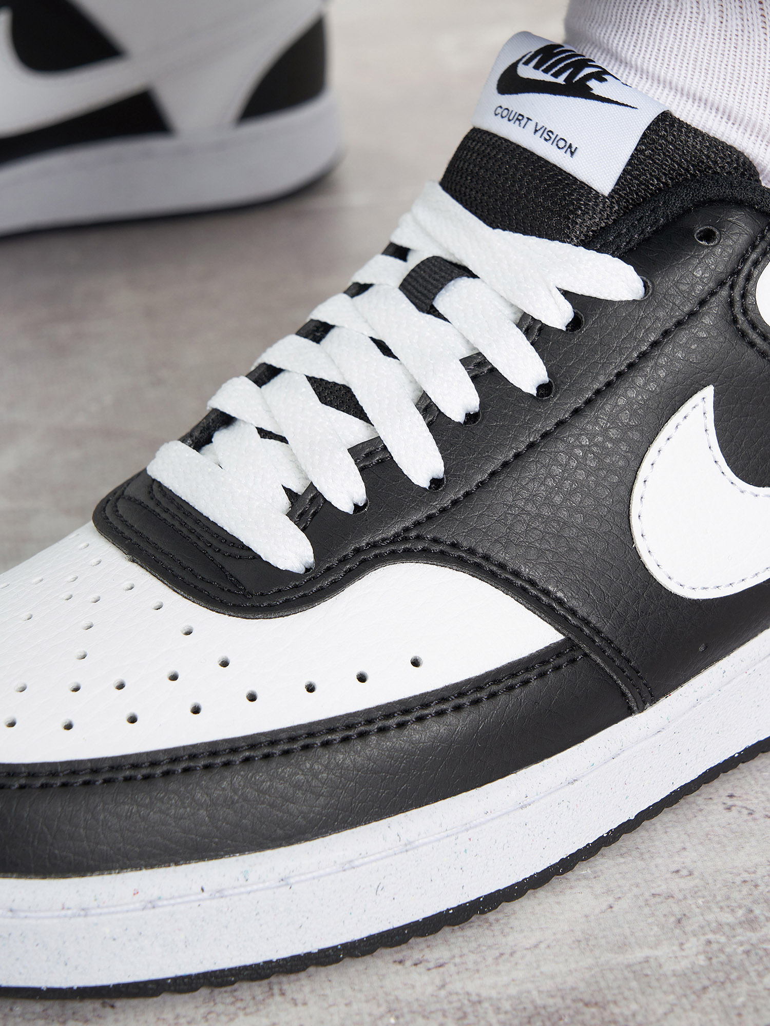 фото Кеды женские nike court vision low next nature, черный