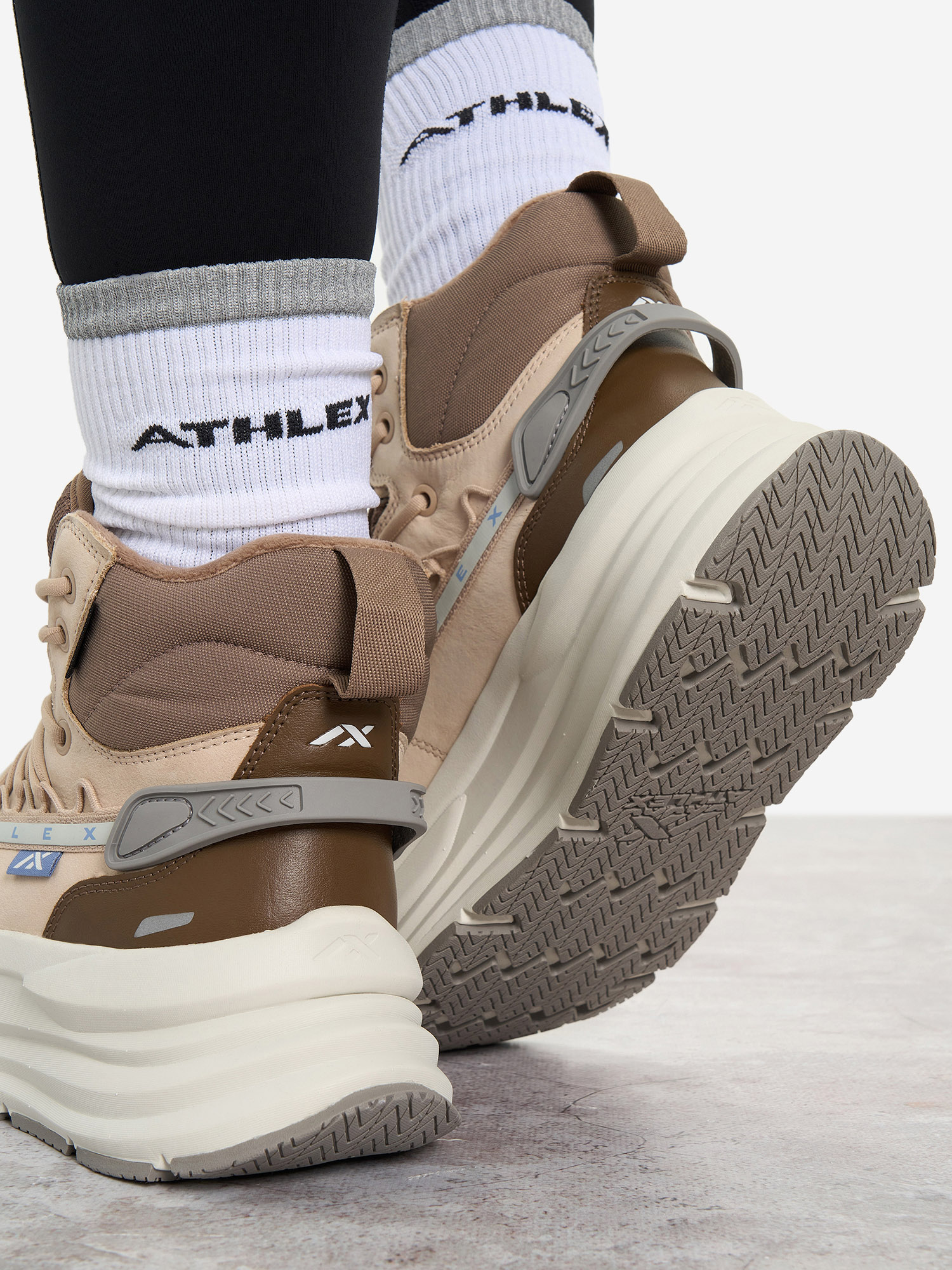 фото Ботинки утепленные женские athlex walker, бежевый