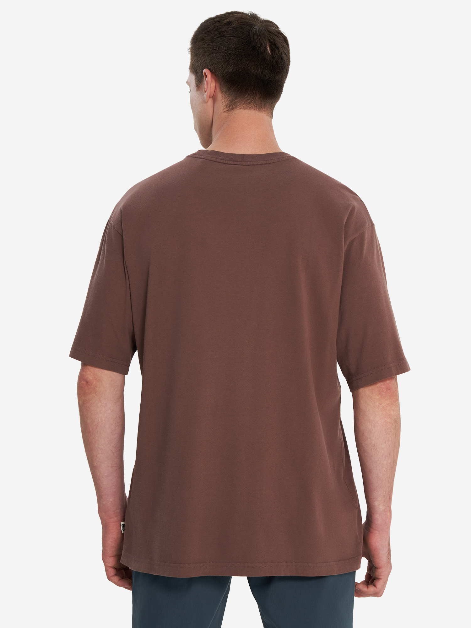 фото Футболка мужская mountain hardwear mountains collab short sleeve, коричневый
