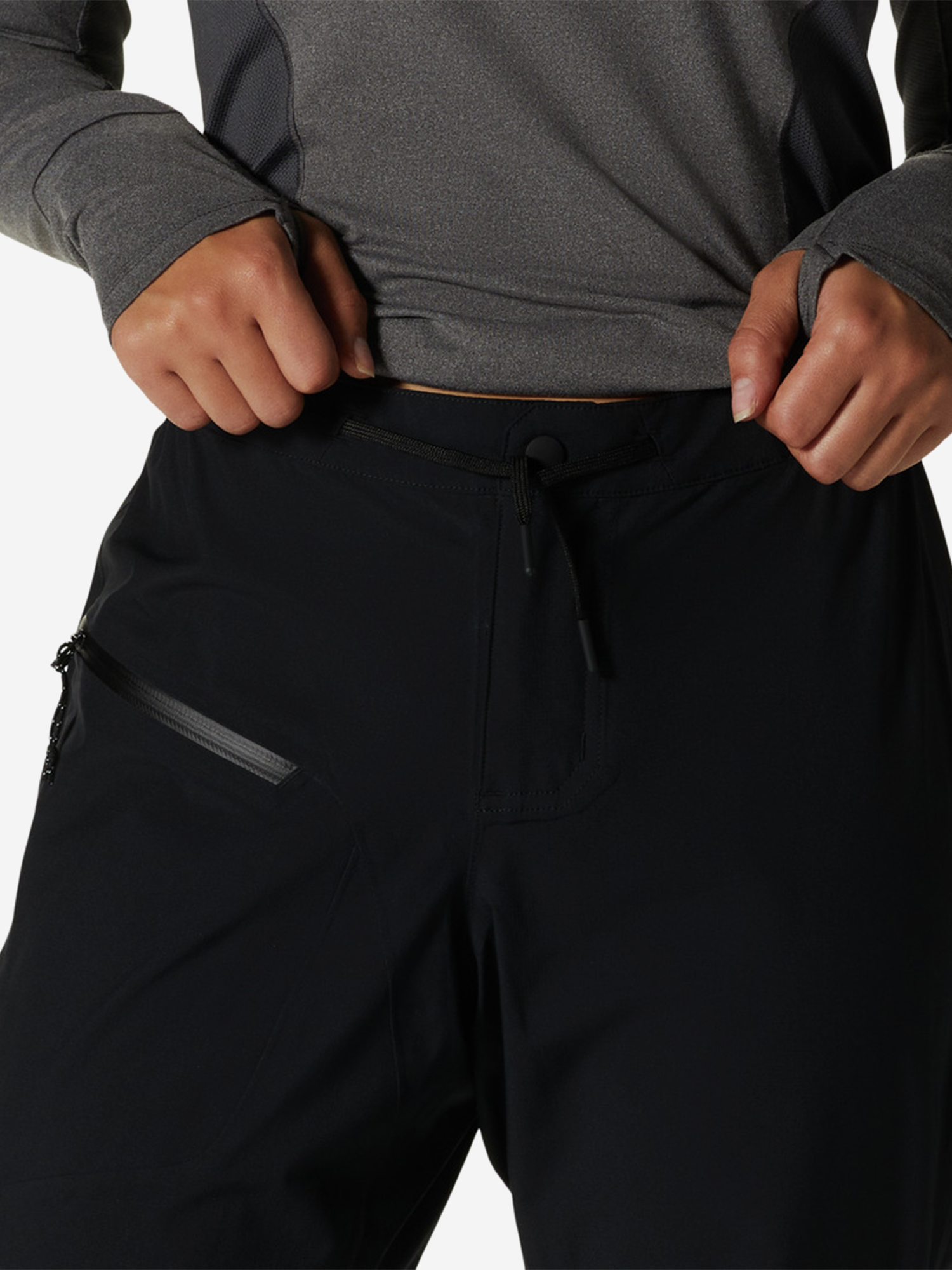 фото Брюки женские mountain hardwear stretch ozonic pant, черный