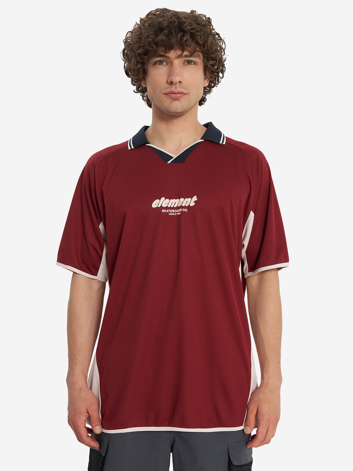 фото Поло мужское element soccer game, красный