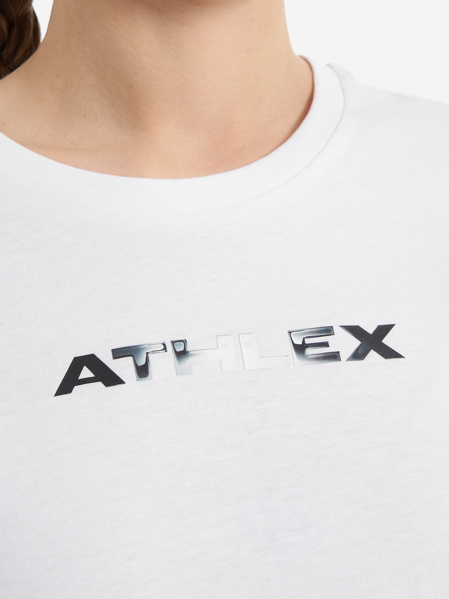 фото Футболка женская оверсайз athlex, белый