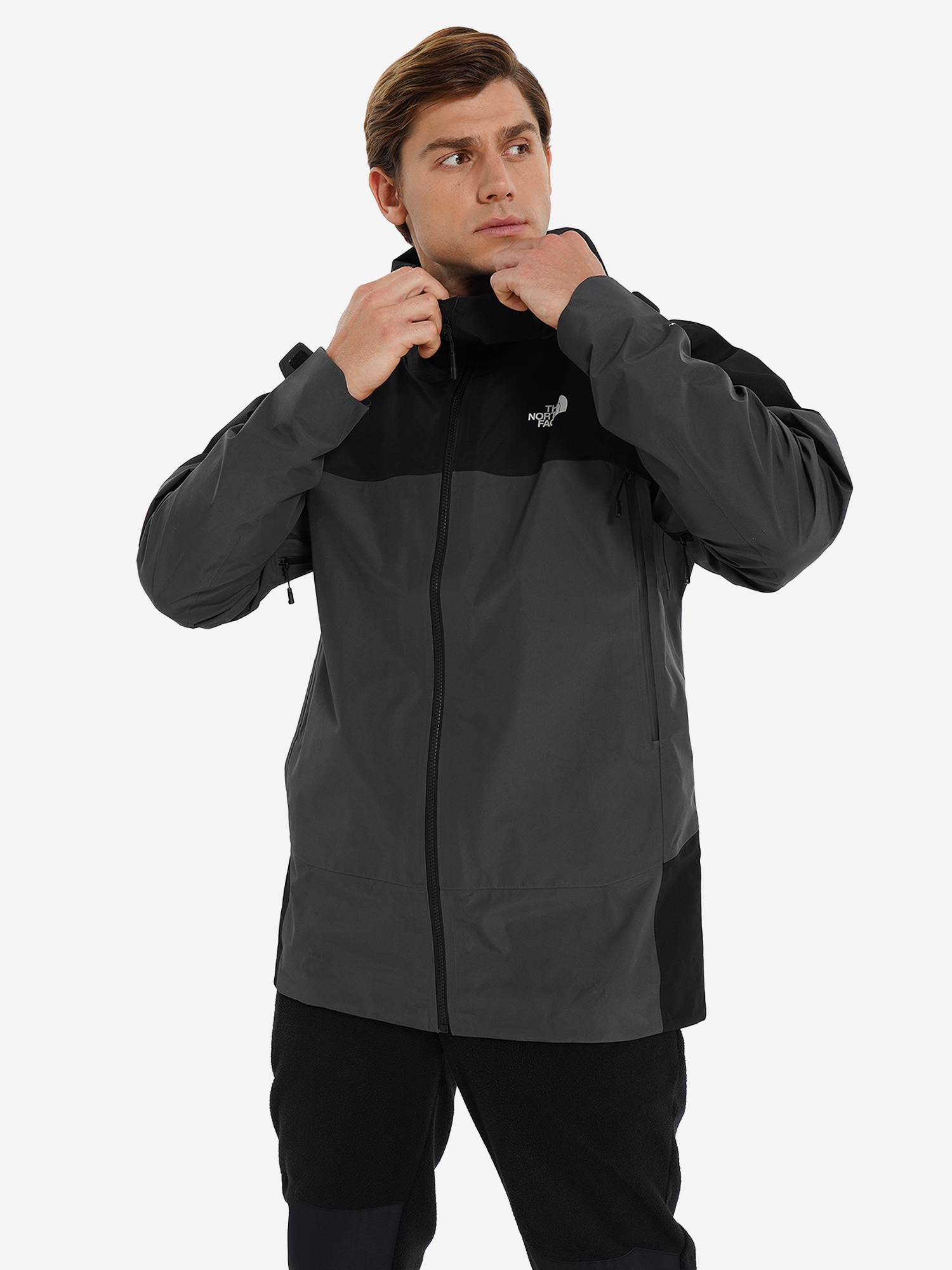 фото Куртка мембранная мужская the north face jazzi 3 l gtx, серый