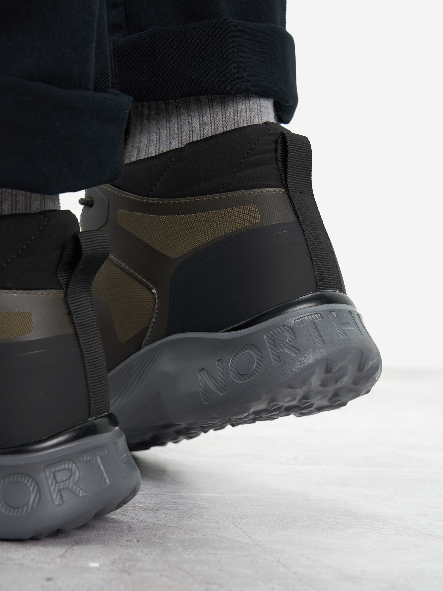 фото Ботинки утепленные мужские northland tweng demi nylon, зеленый