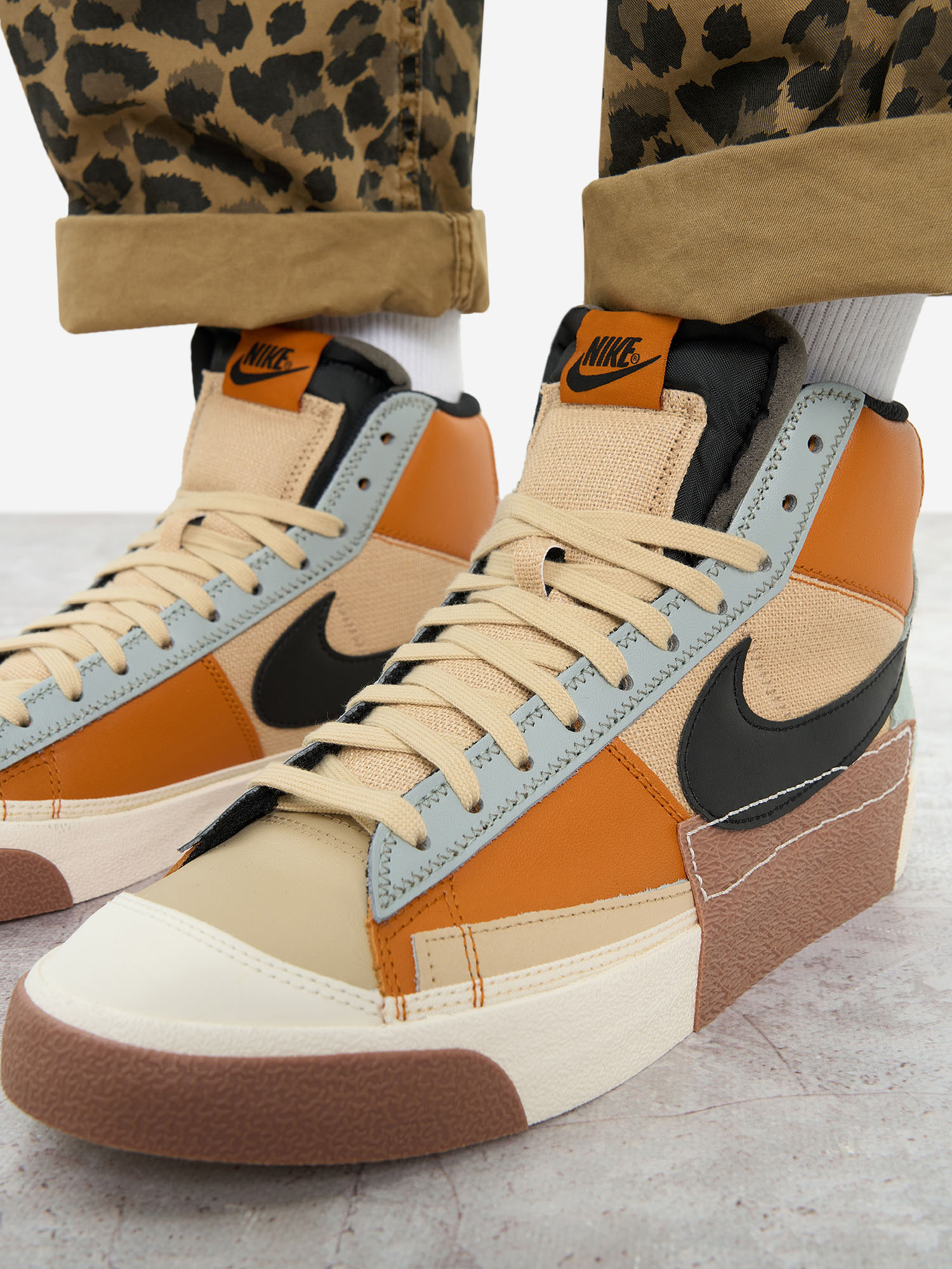 фото Кеды мужские nike blazer mid pro club, оранжевый